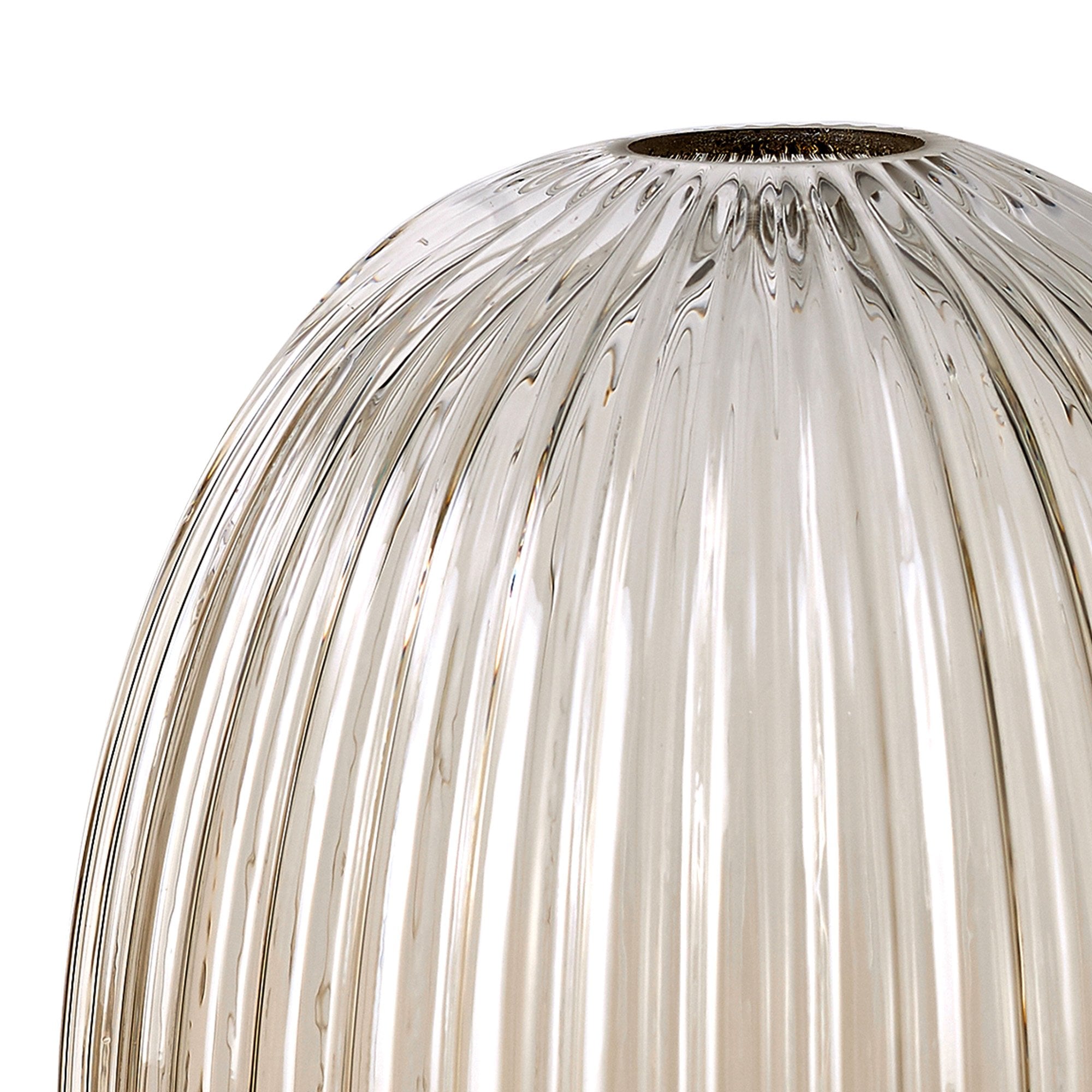 Fabula Springfield 20cm Almond Ribbed Shade - Champagne Glass - Shade Only
