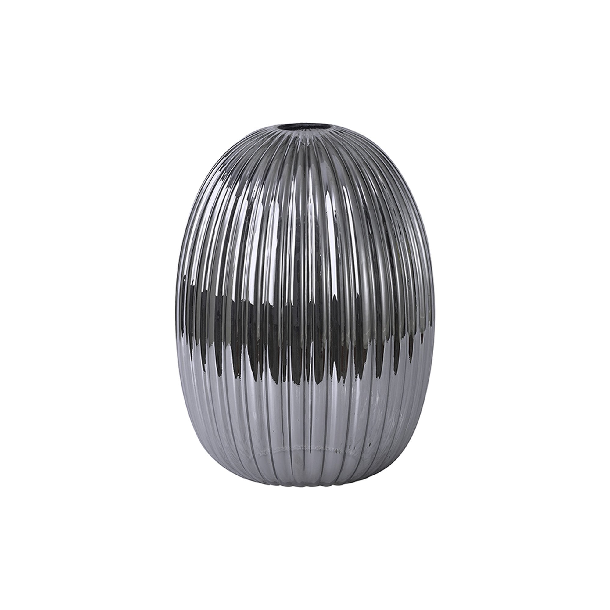 Fabula Springfield 20cm Almond Ribbed Shade - Smoked Glass - Shade Only