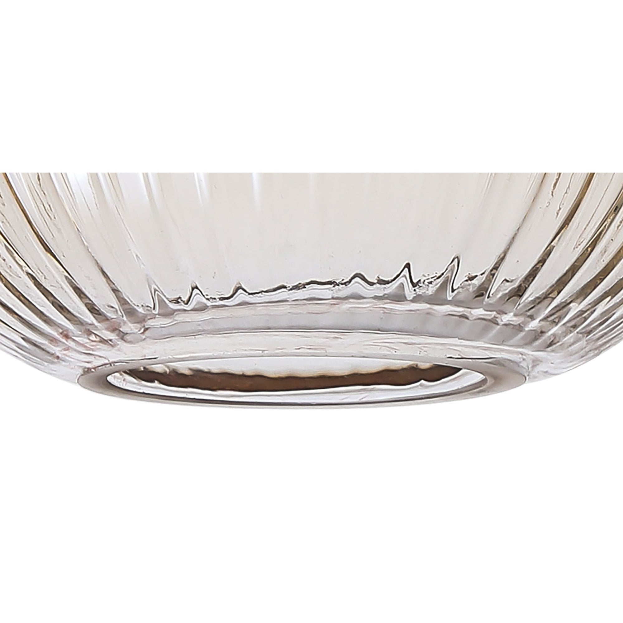 Fabula Springfield 20cm Tubular Ribbed Shade - Champagne Glass - Shade Only