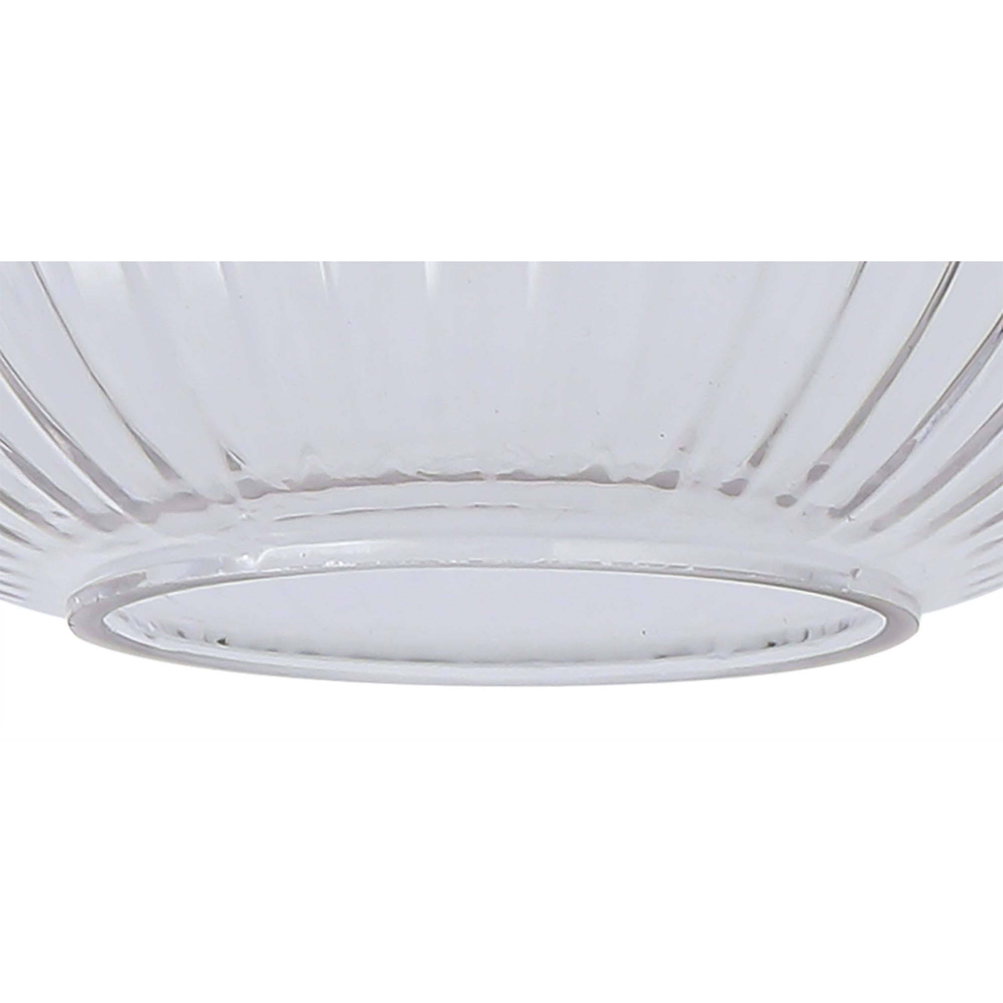 Fabula Springfield 20cm Tubular Ribbed Shade - Clear Glass - Shade Only