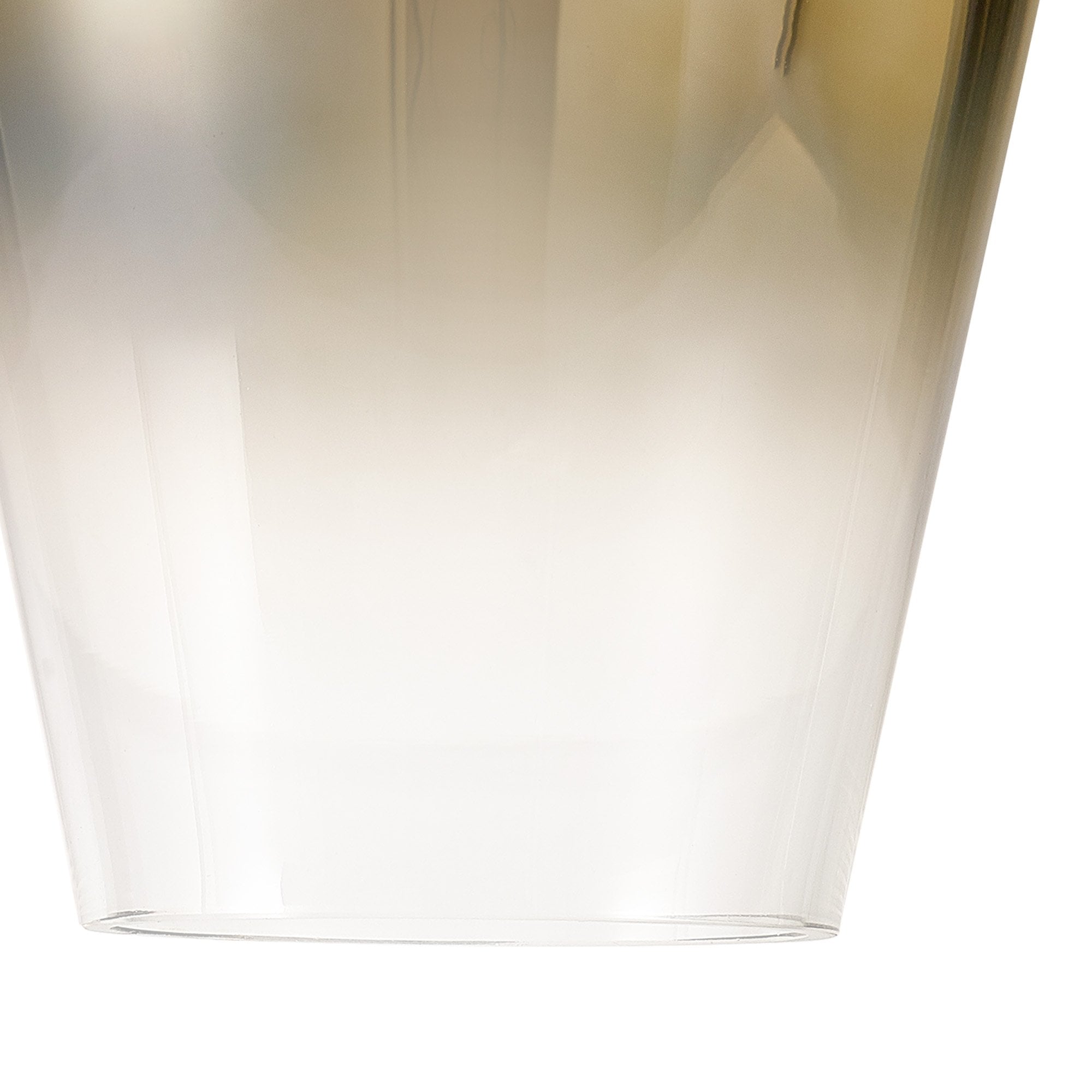 Fabula Springfield 23cm Pear Shaped Shade - Brass Gold Fade Glass - Shade Only
