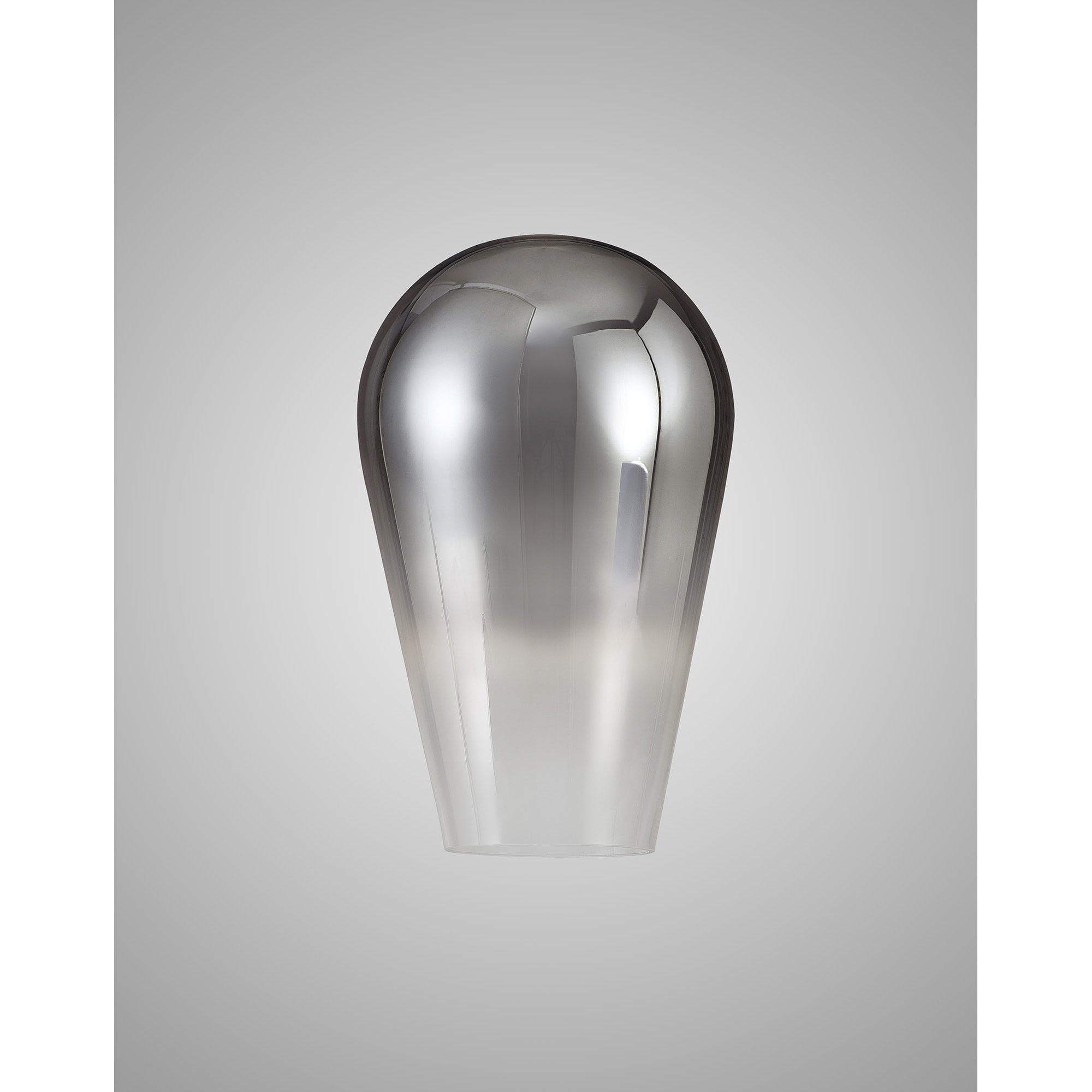 Fabula Springfield 23cm Pear Shaped Shade - Smoked Fade Glass - Shade Only