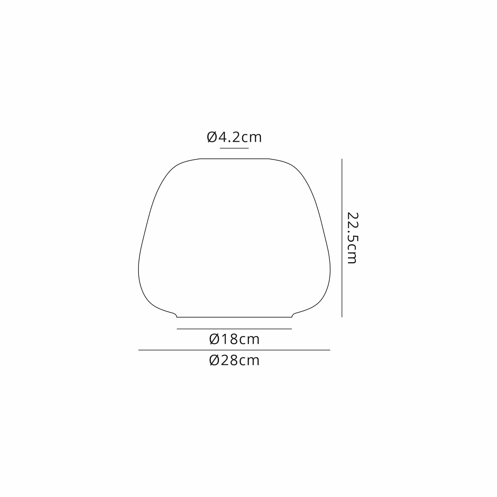 Fabula Springfield 28cm Trapezium Shade - Copper Fade Glass - Shade Only