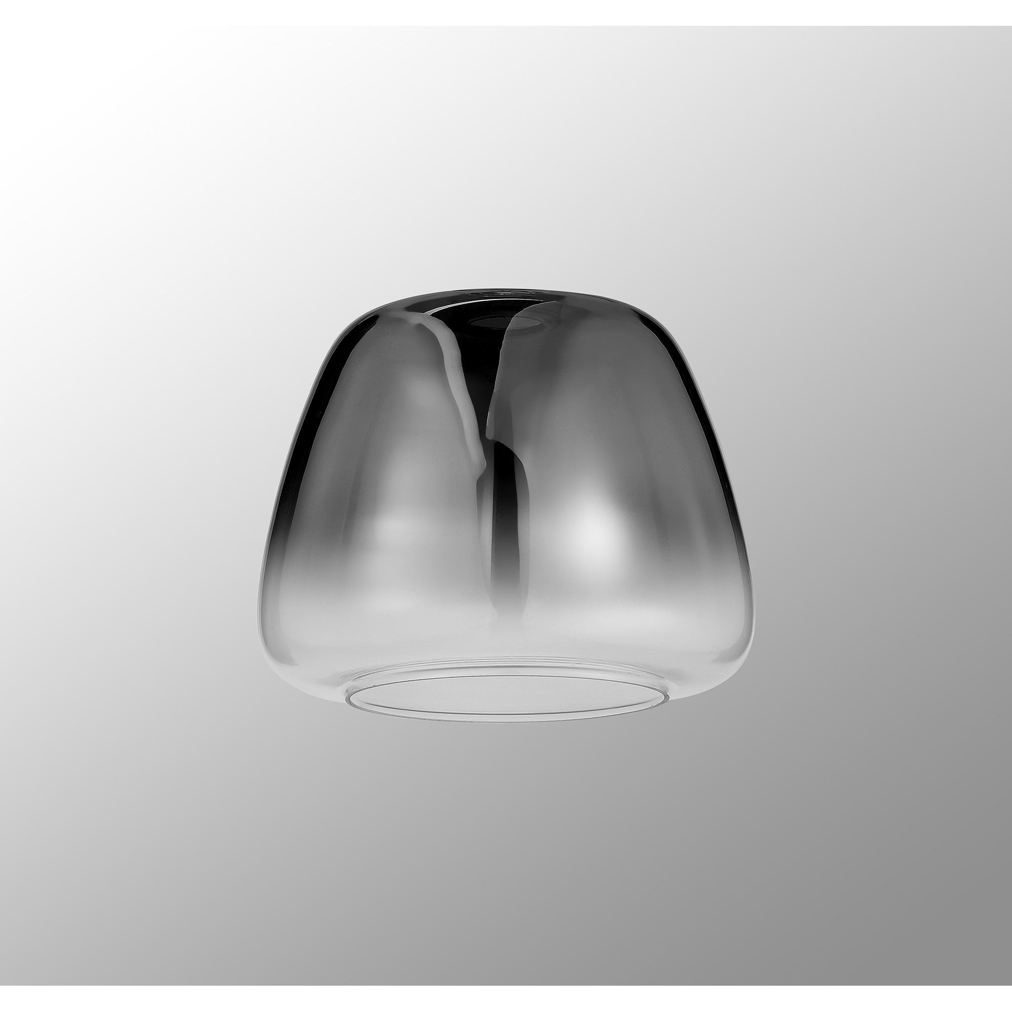 Fabula Springfield 28cm Trapezium Shade - Smoked Fade Glass - Shade Only