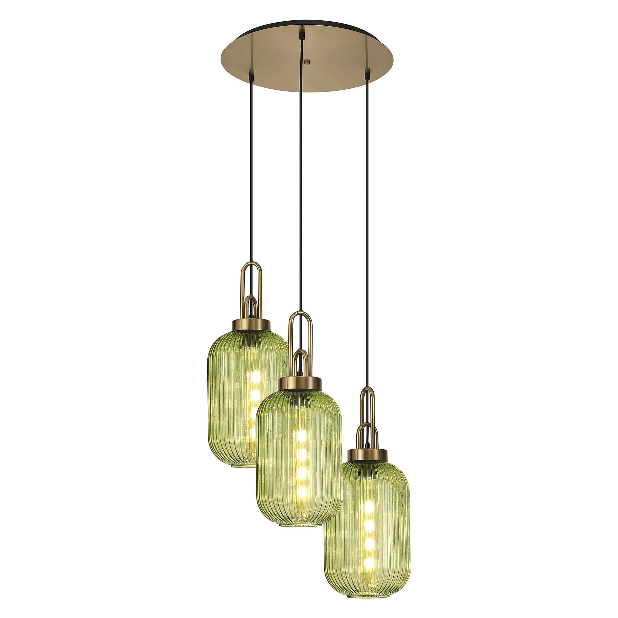 Fabula Springfield 3 Light Linear Suspension Kit - Polished Nickel - Frame Only