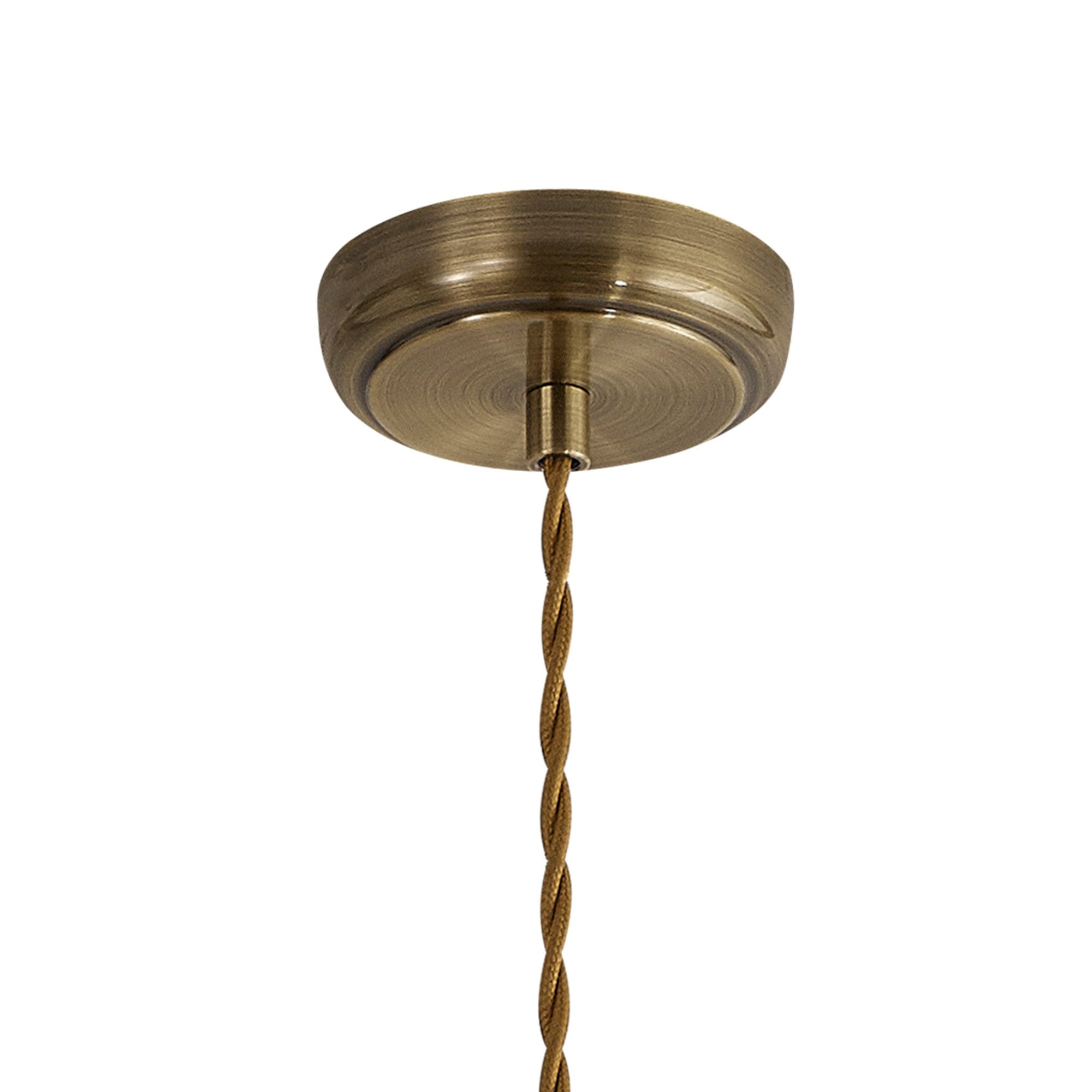 Fabula Sunnyside Small Pendant - Satin Nickel & Antique Brass