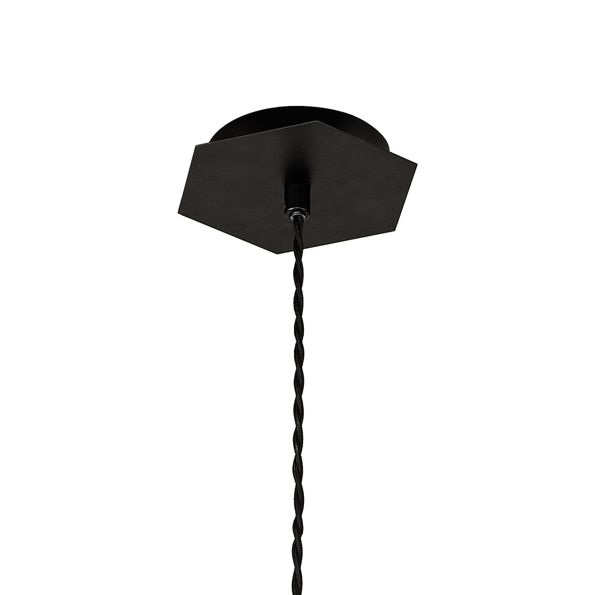 Fabula Winchester Single Pendant - Matt Black & Gold Inner