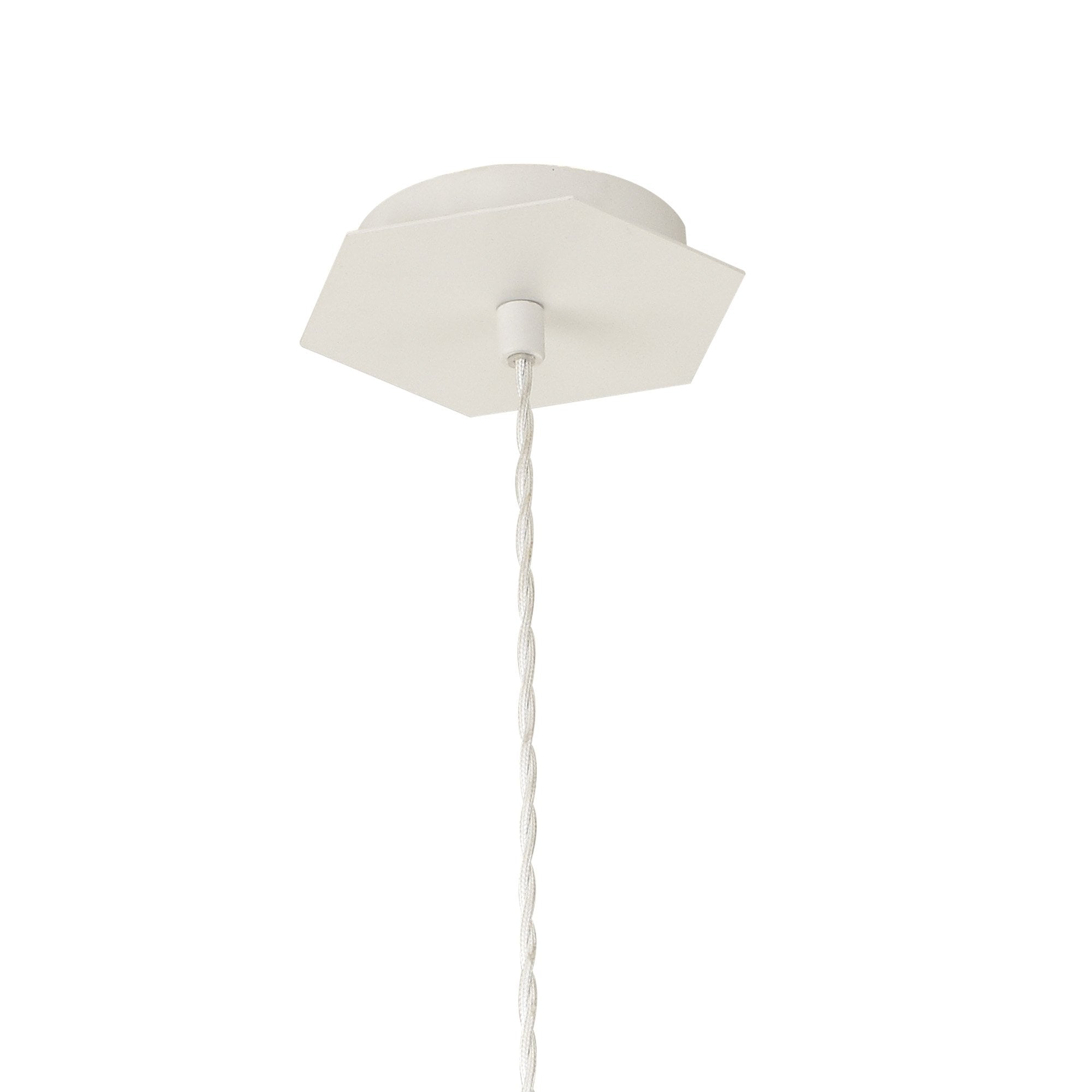 Fabula Winchester Single Pendant - White & Silver Inner