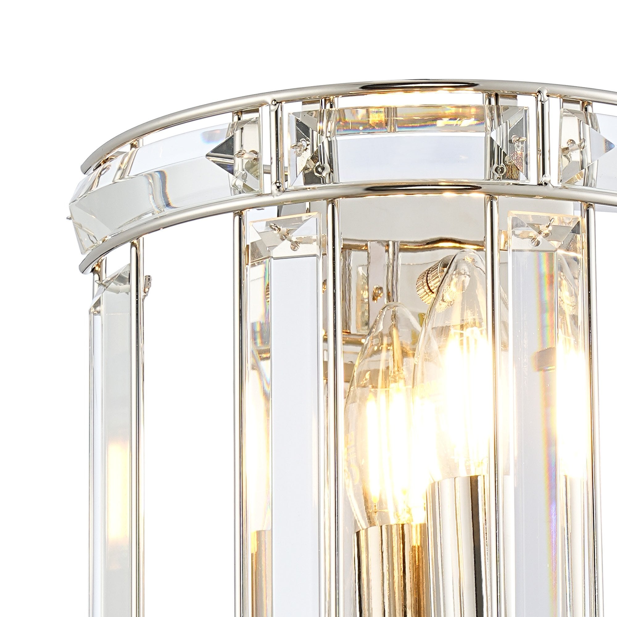 Fabula Woodford Single Wall Light - Polished Nickel