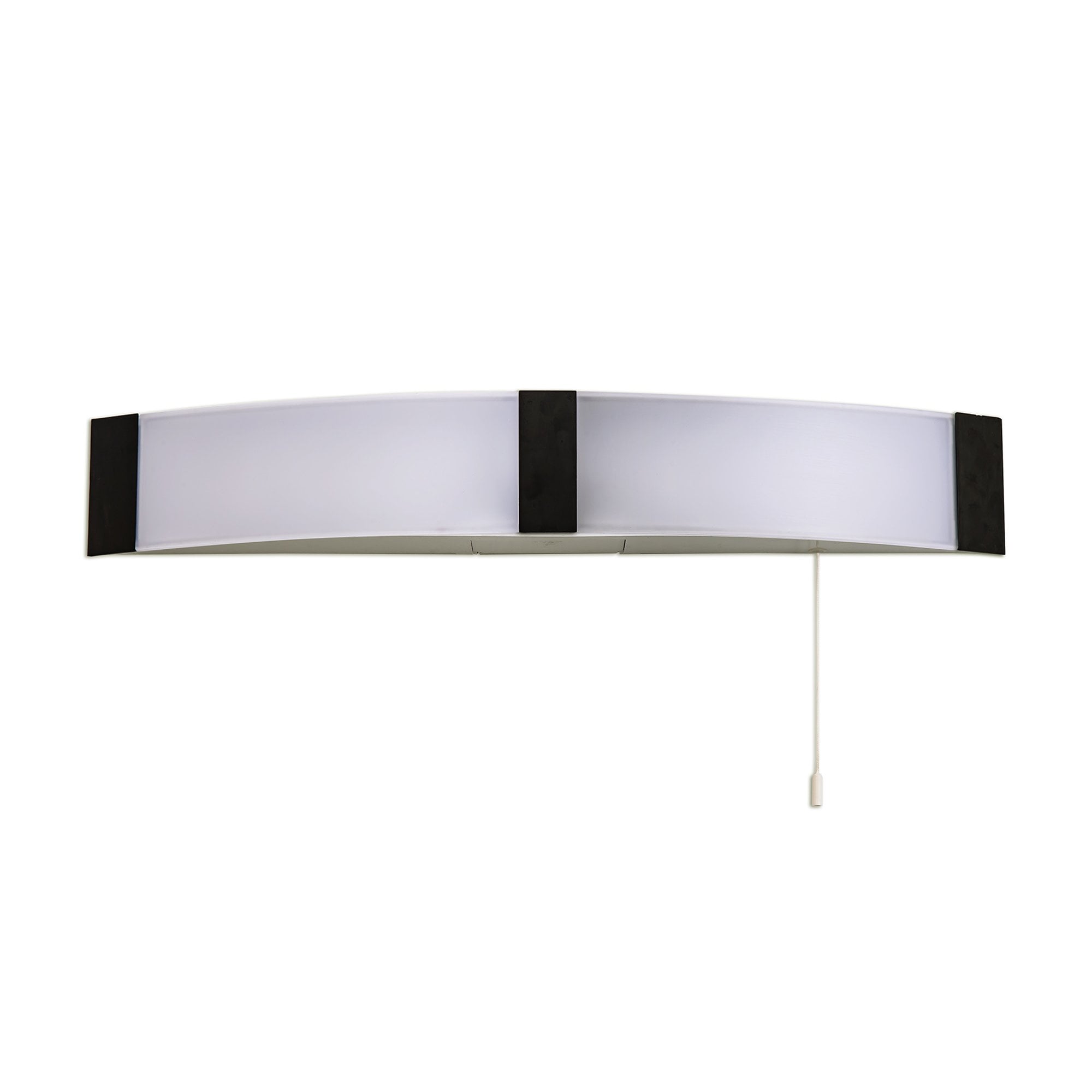 Fabula Wren LED Bathroom Wall Lamp with Shaver Socket & Pull Switch - Black - IP44