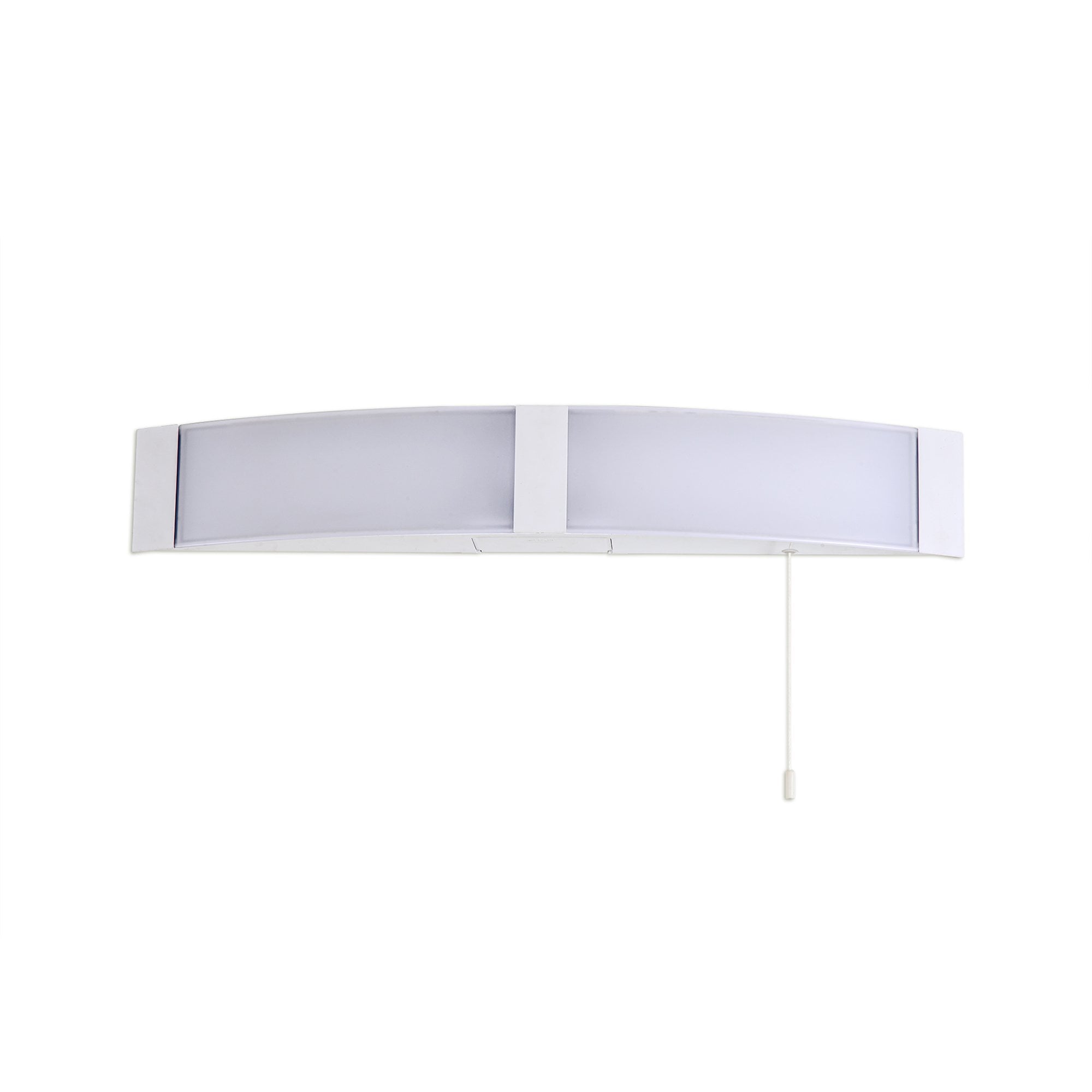 Fabula Wren LED Bathroom Wall Lamp with Shaver Socket & Pull Switch - White - IP44