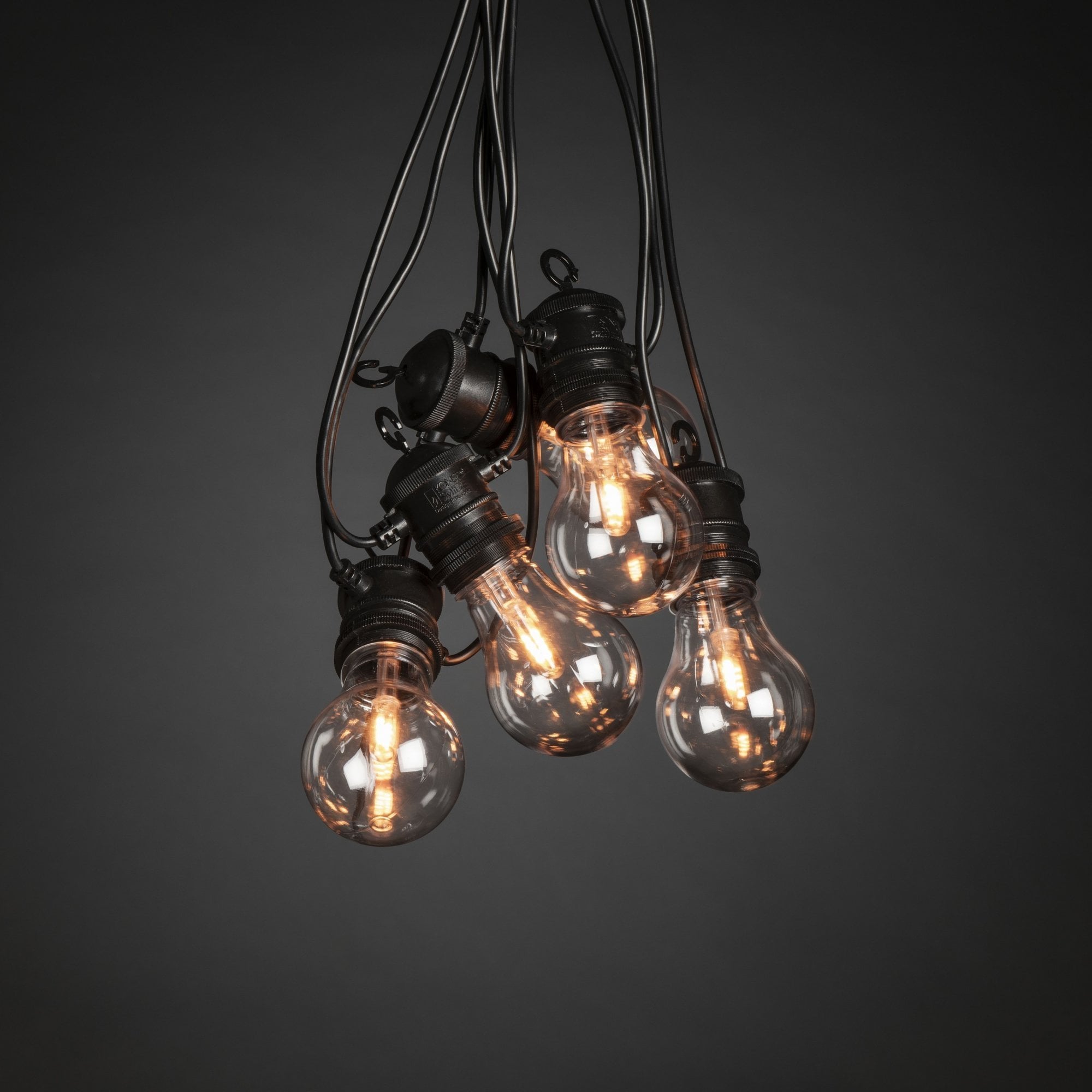 Konstsmide Festoon 9.15m Add-On Set - 10 LED Bulbs - 1800K
