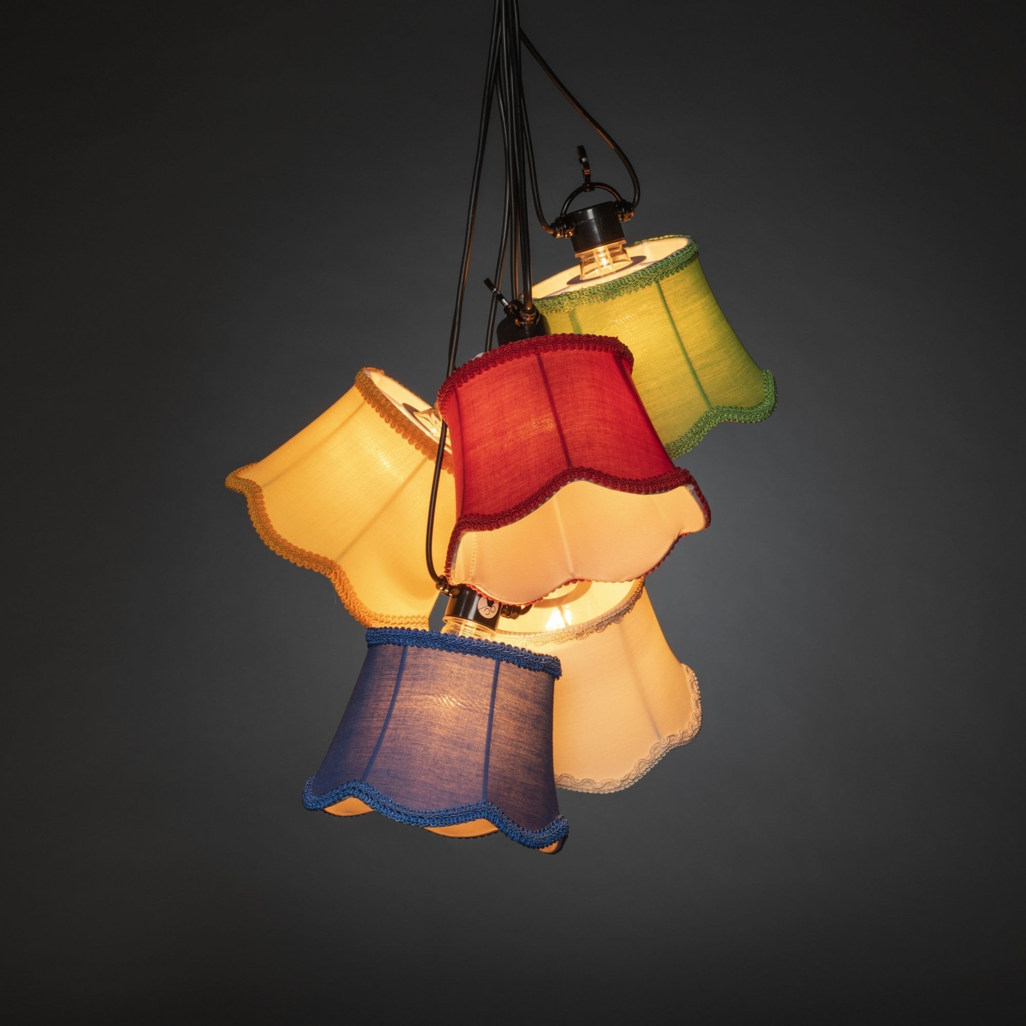Konstsmide Festoon 9.15m Add-On Set - 10 LED Bulbs - 2000K - Multicoloured Shades