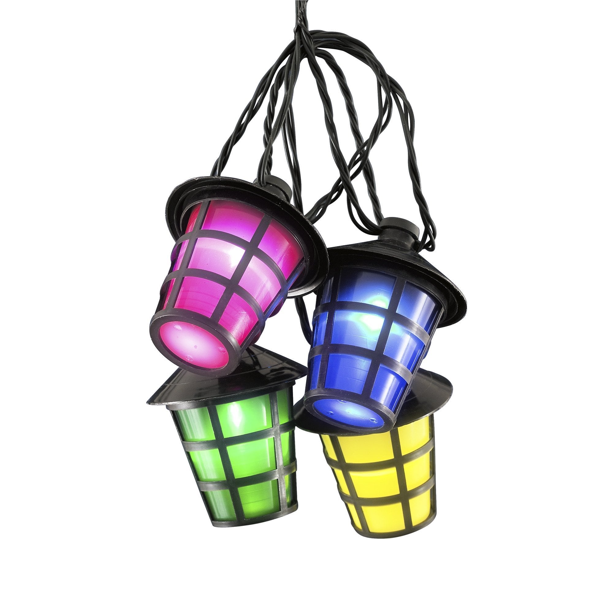 Konstsmide Festoon 4.75m Light Set - 20 LED Lanterns - Multicoloured