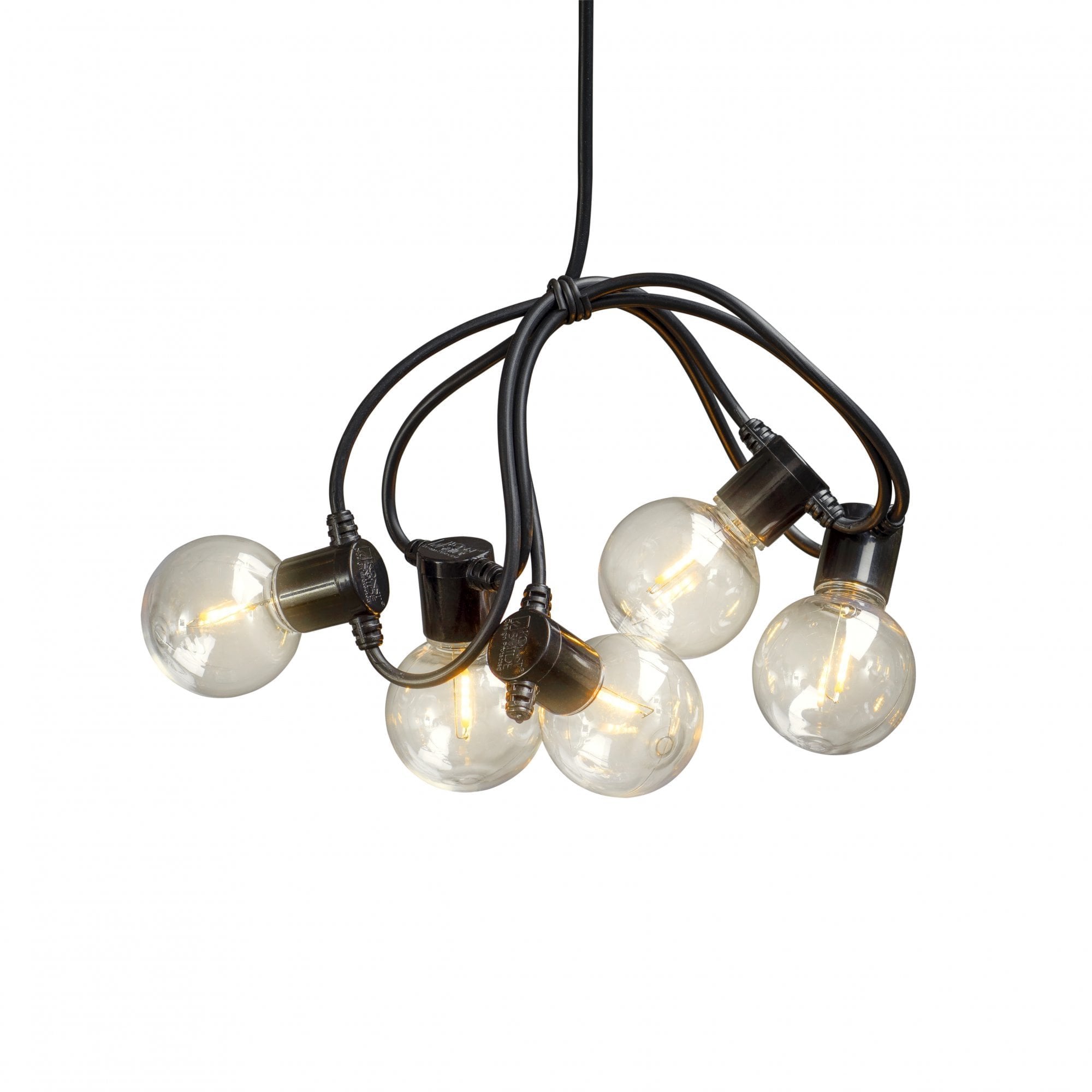 Konstsmide Festoon 4.75m Light Set - 20 Round LED Bulbs - 2400K