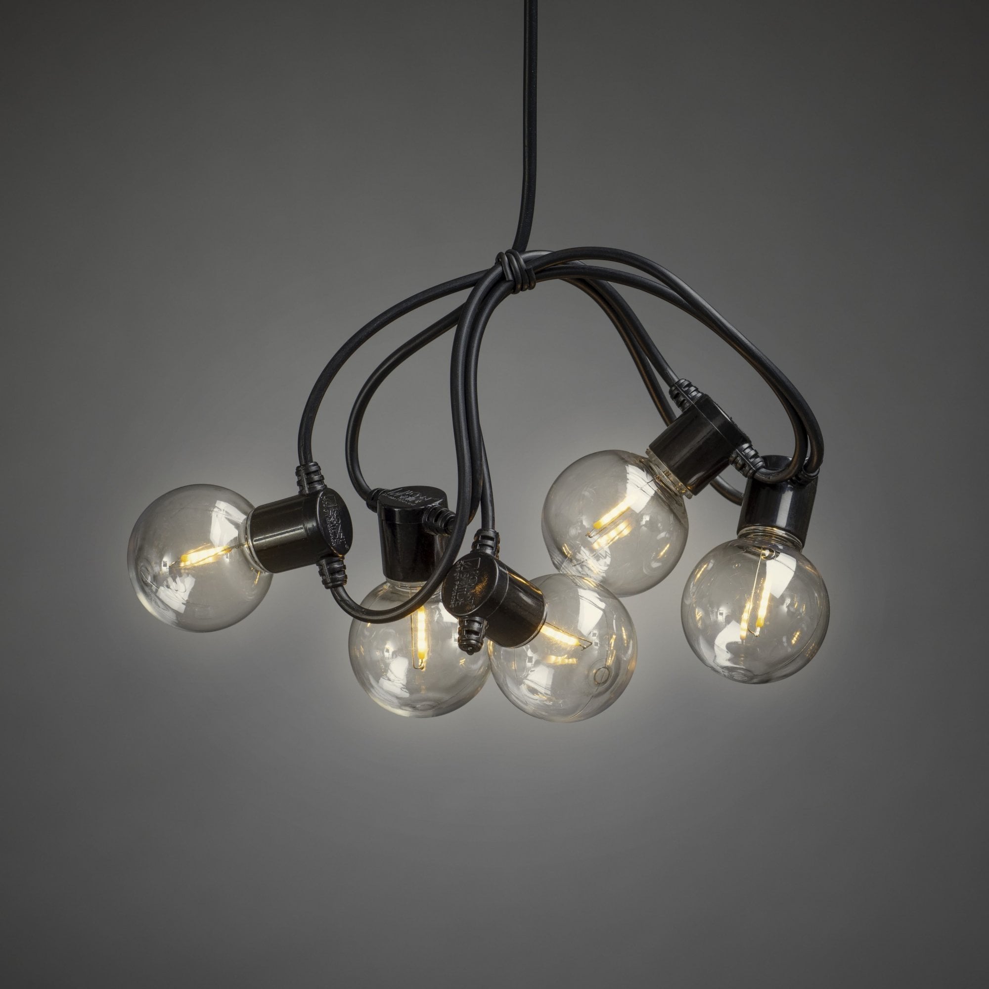 Konstsmide Festoon 4.75m Light Set - 20 Round LED Bulbs - 2400K