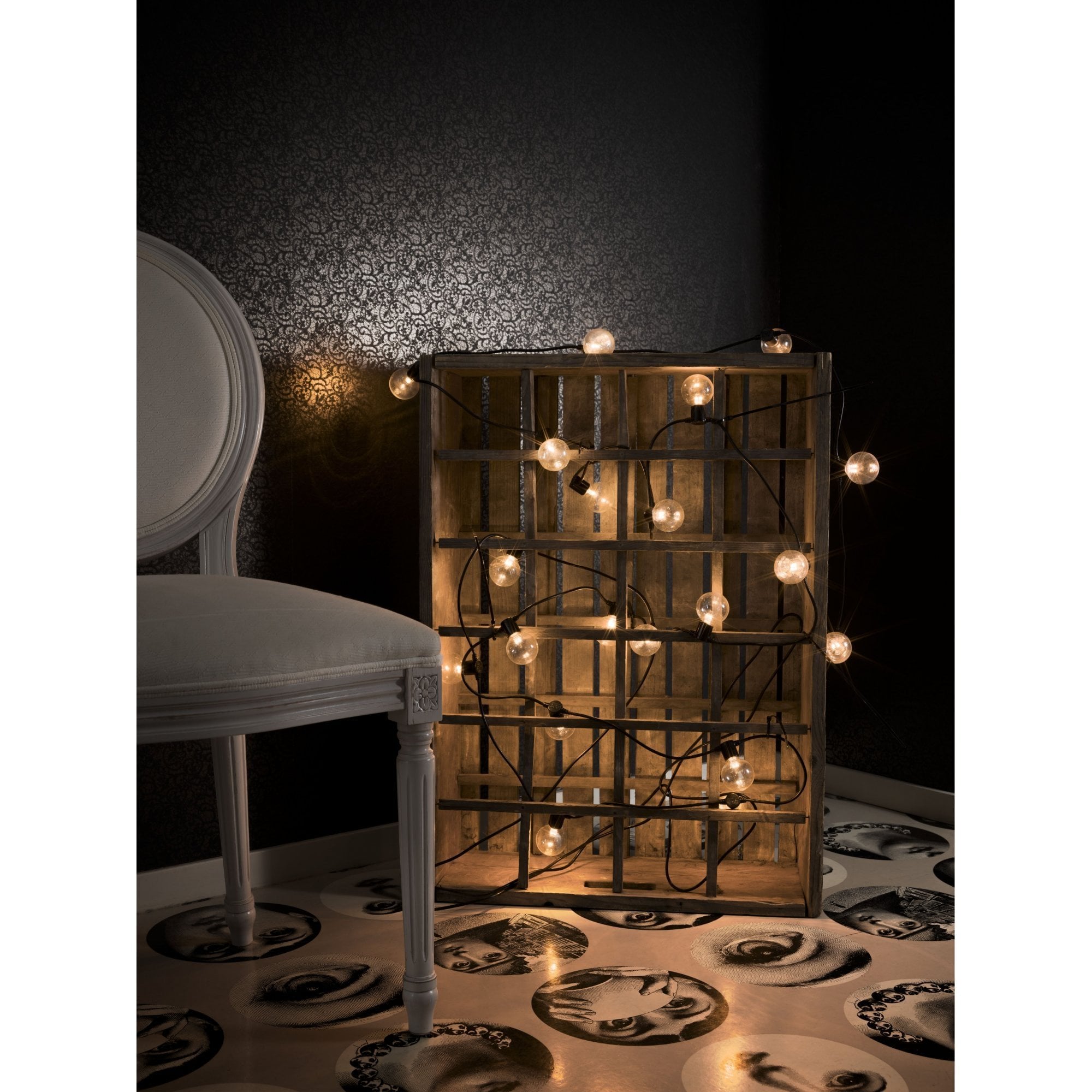 Konstsmide Festoon 4.75m Light Set - 20 Round LED Bulbs - 2400K
