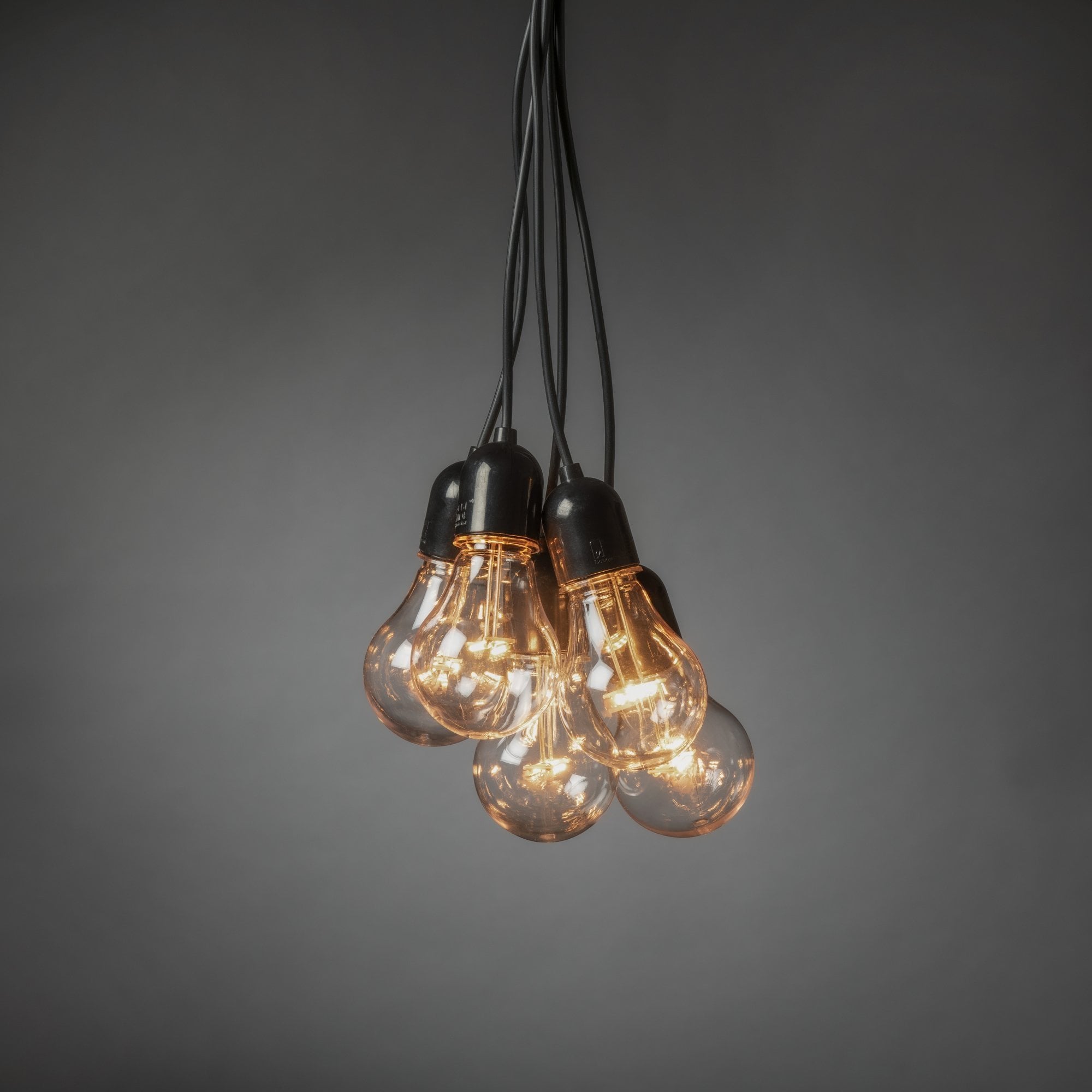 Konstsmide Festoon 9.5m Light Set - 20 LED Bulbs - 2400K - Icicle Drop