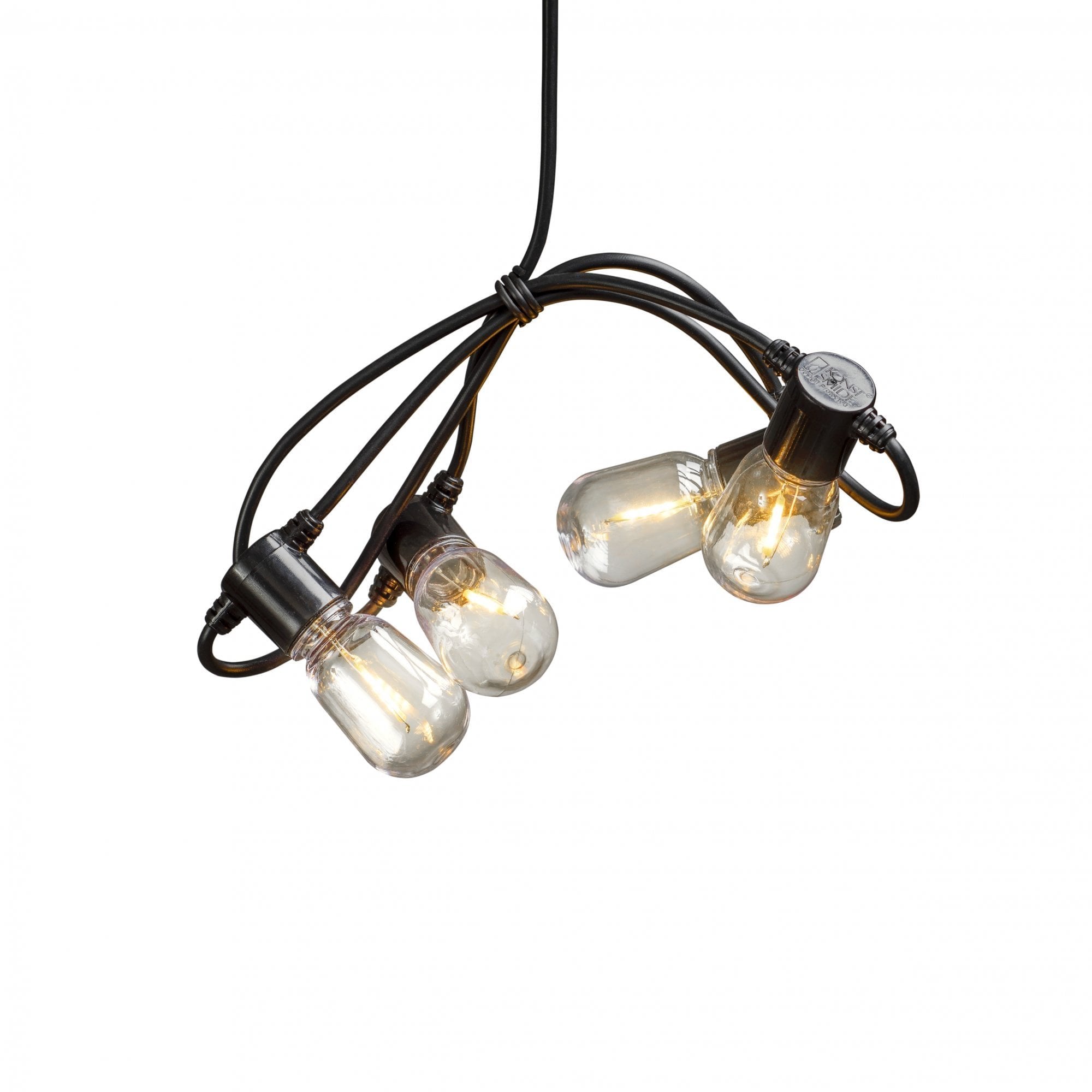 Konstsmide Festoon 9.75m Light Set - 40 Oval LED Bulbs - 2400K