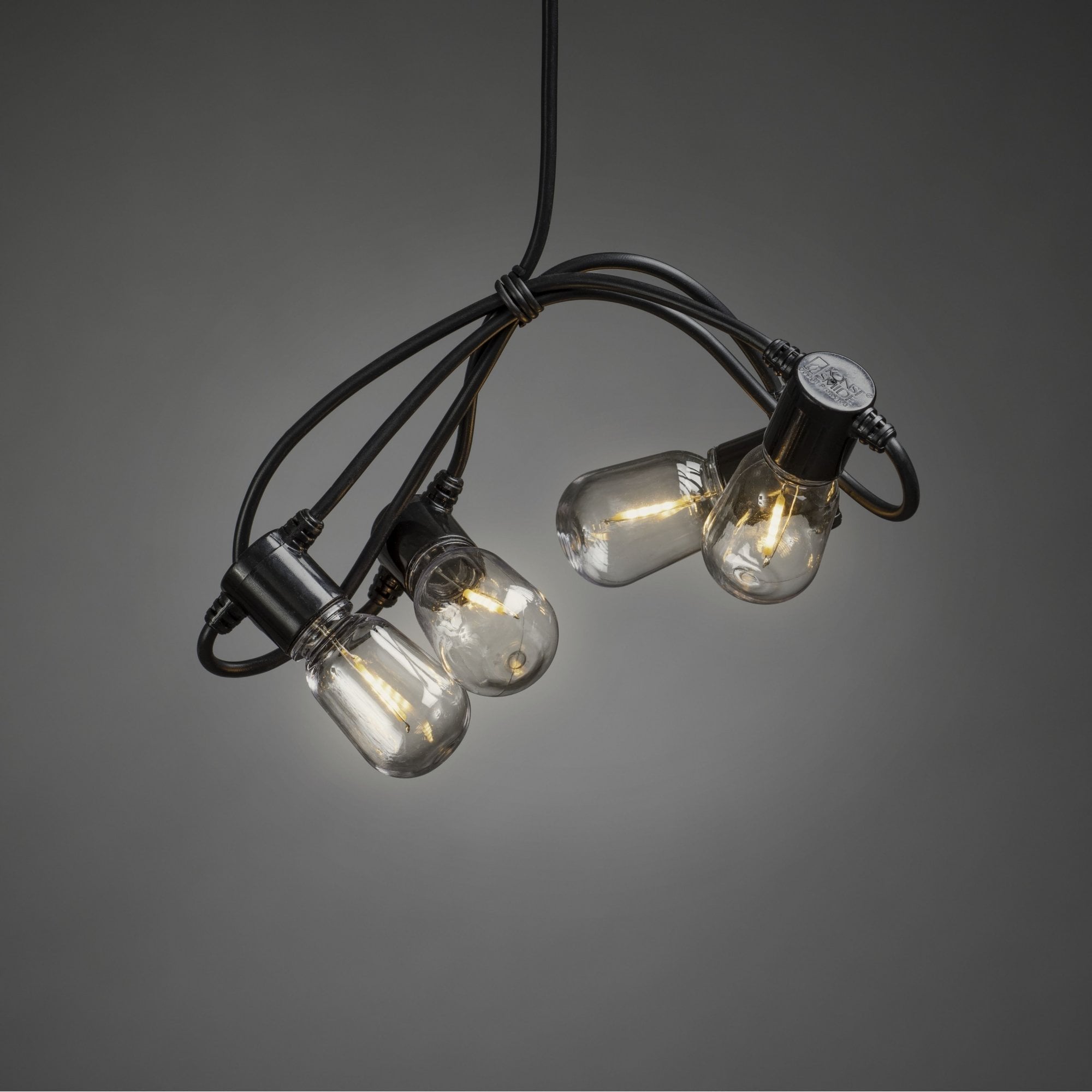 Konstsmide Festoon 9.75m Light Set - 40 Oval LED Bulbs - 2400K