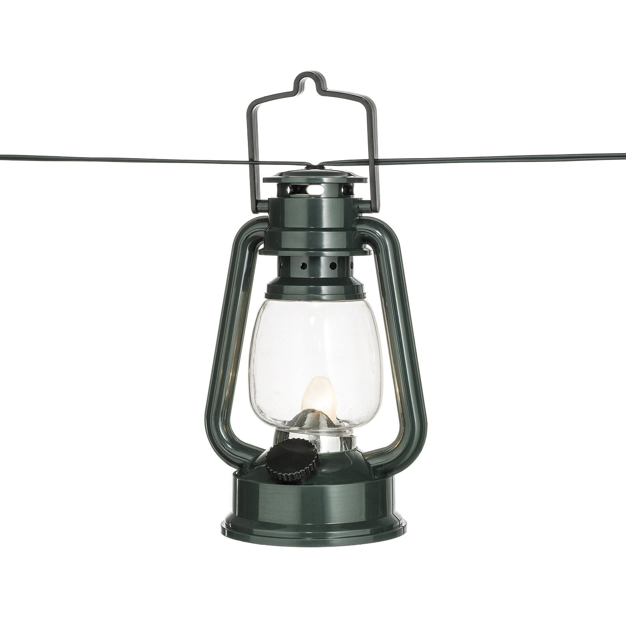Konstsmide Festoon 7m Light Set - 8 LED Lanterns - Green