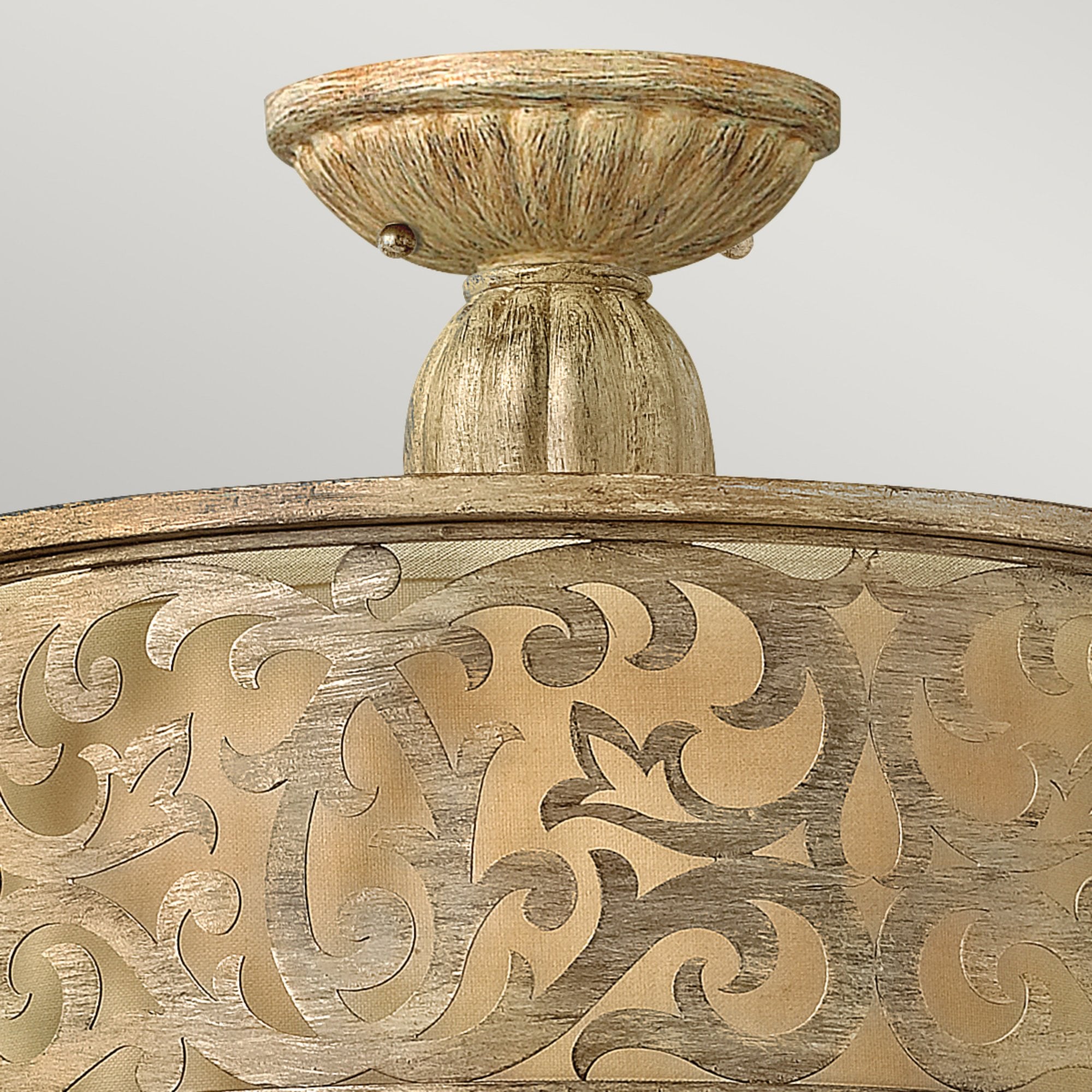 Hinkley Carabel 2 Light Small Semi-Flush - Brushed Champagne