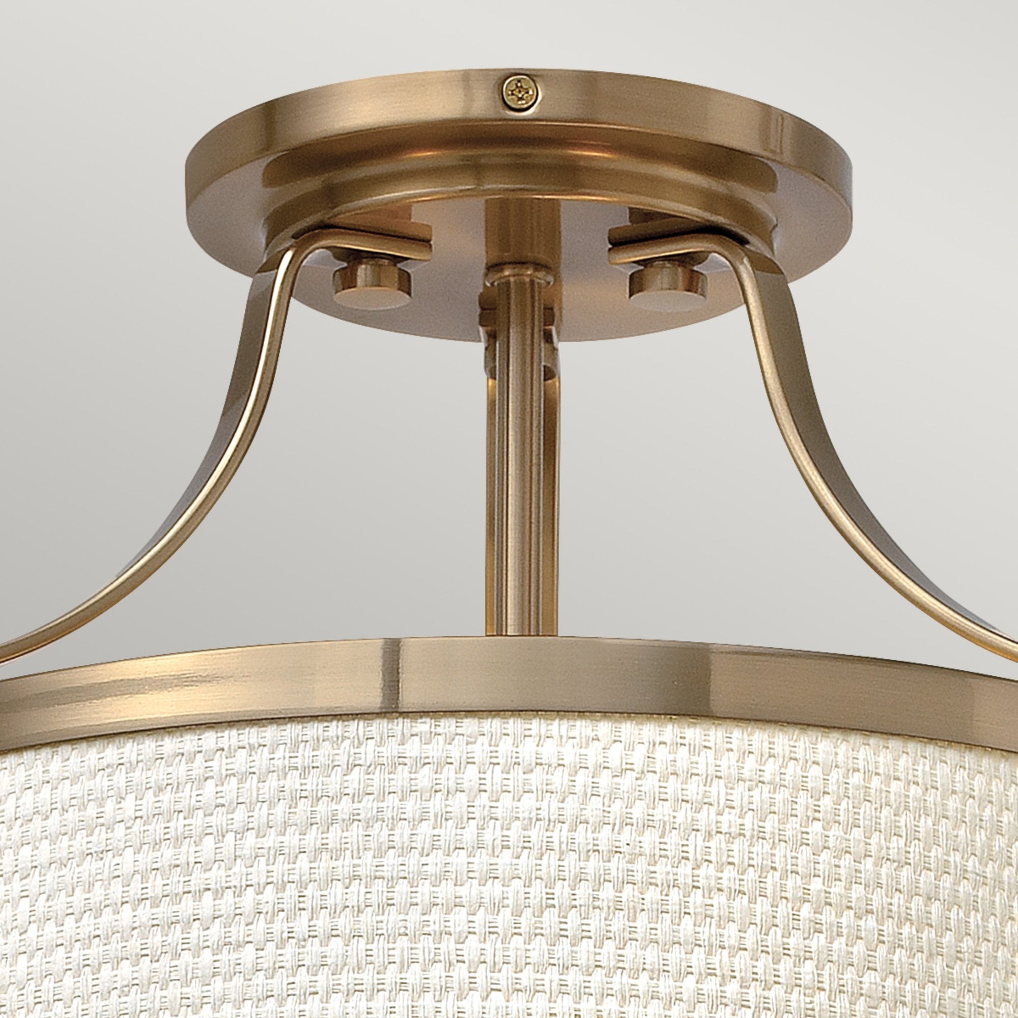 Hinkley Charlotte 3 Light Semi-Flush - Brushed Caramel