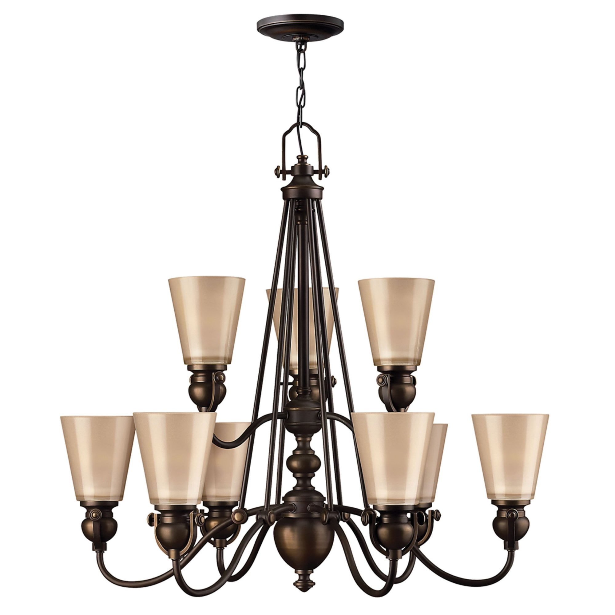 Hinkley Mayflower 9 Light Chandelier  - Olde Bronze