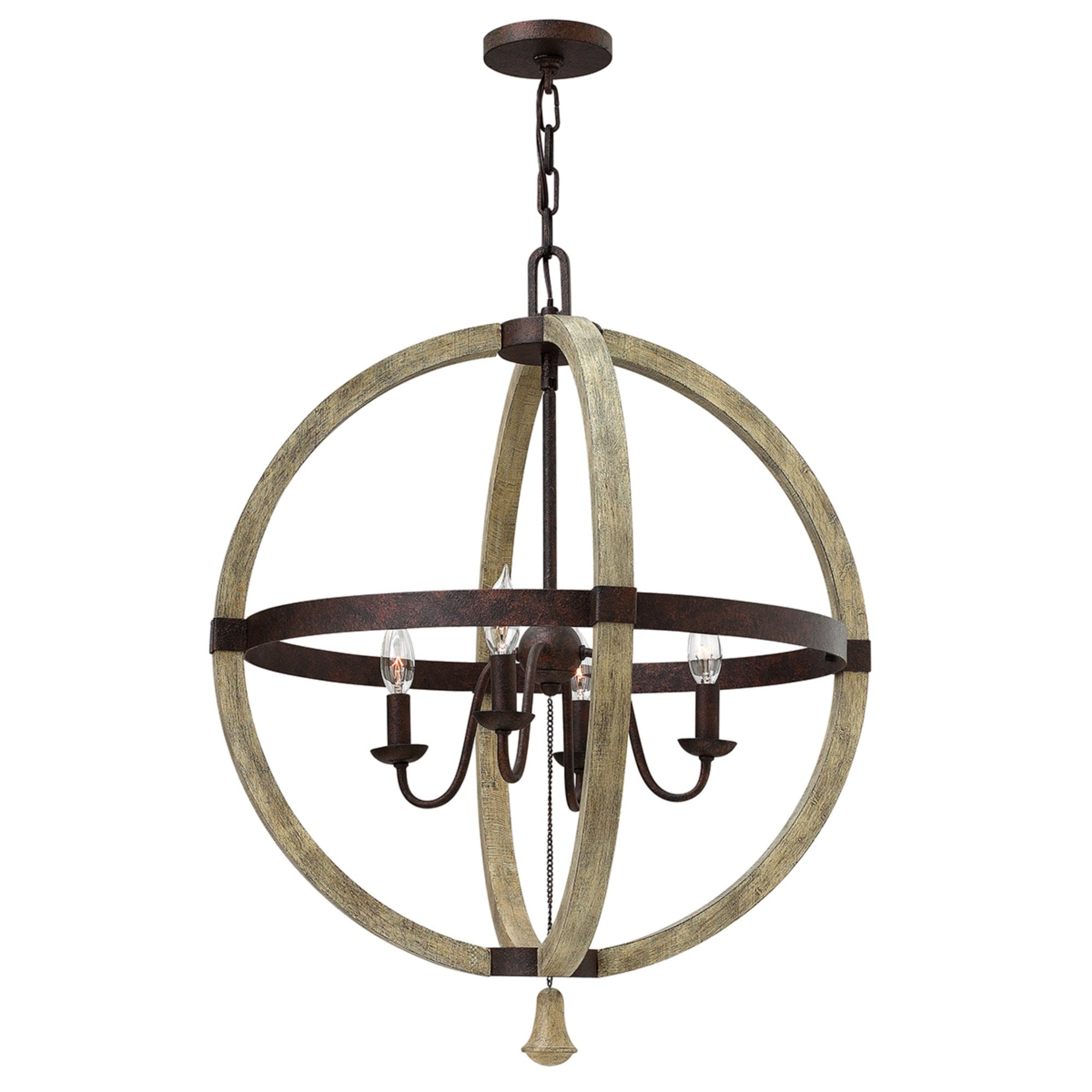 Hinkley Middlefield 4 Light Chandelier  - Iron Rust
