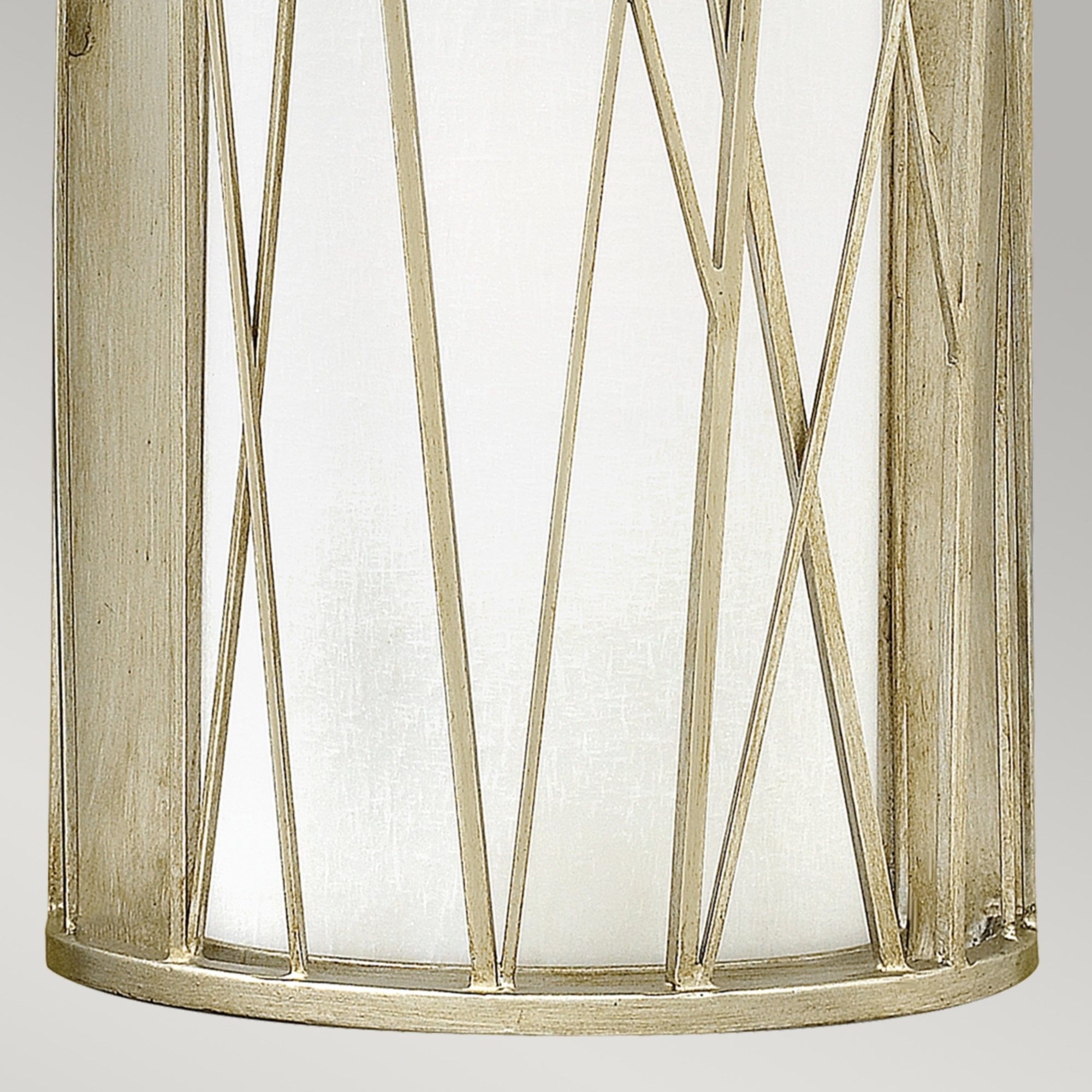 Hinkley Nest Single Wall Light - Silver Leaf
