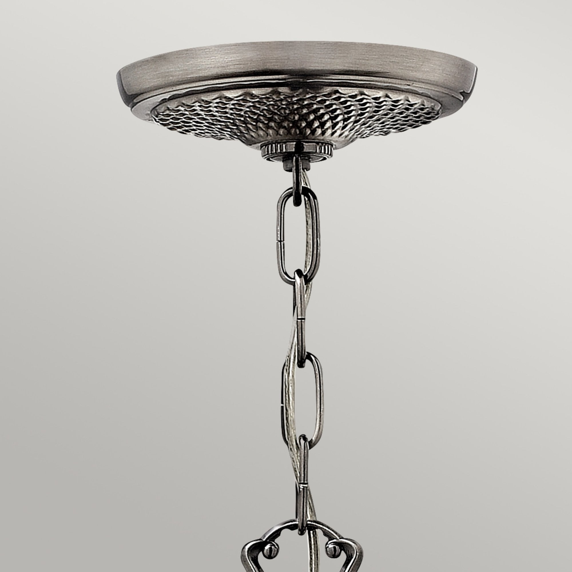 Hinkley Plantation 3 Light Chandelier - Polished Antique Nickel