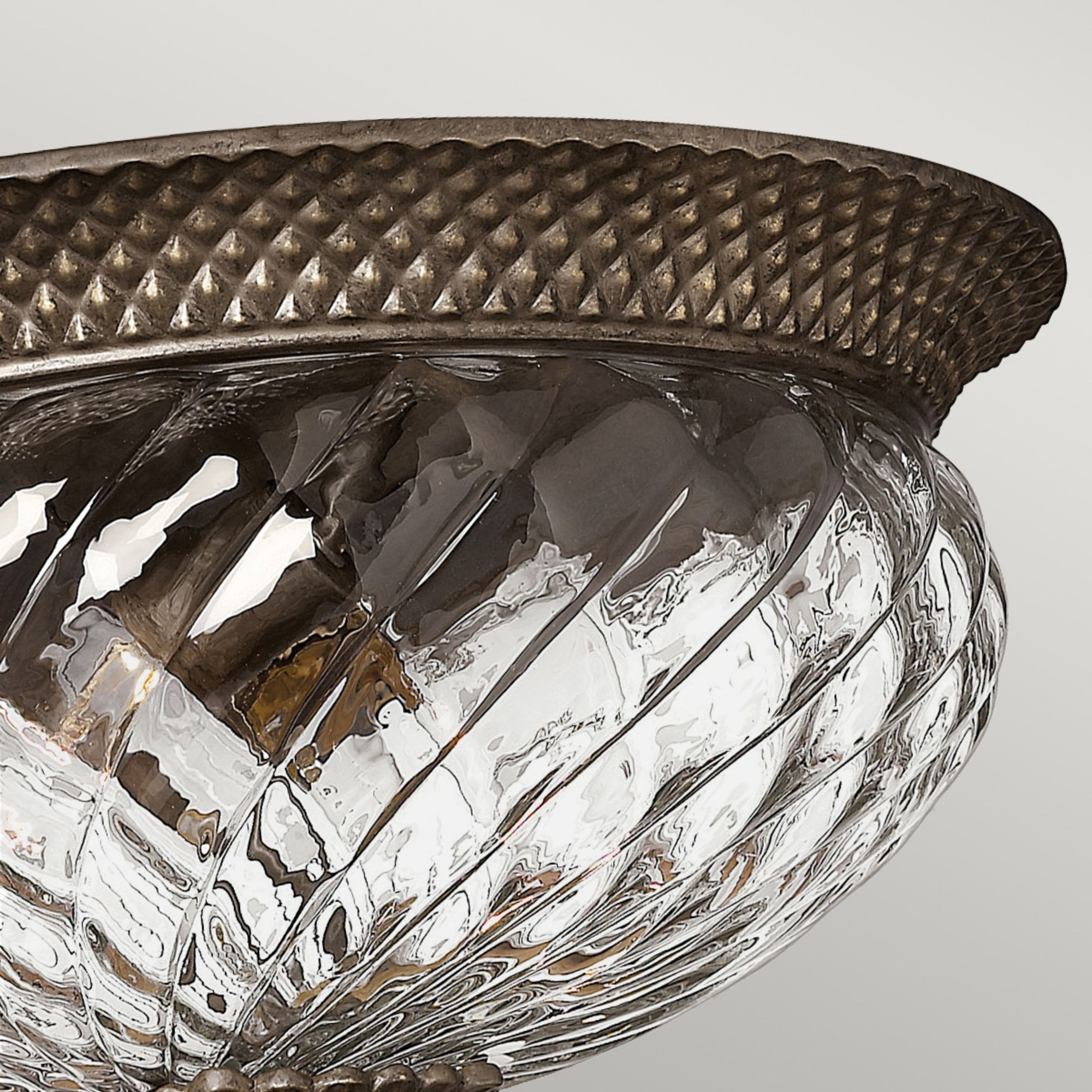 Hinkley Plantation 3 Light Large Flush - Pearl Bronze