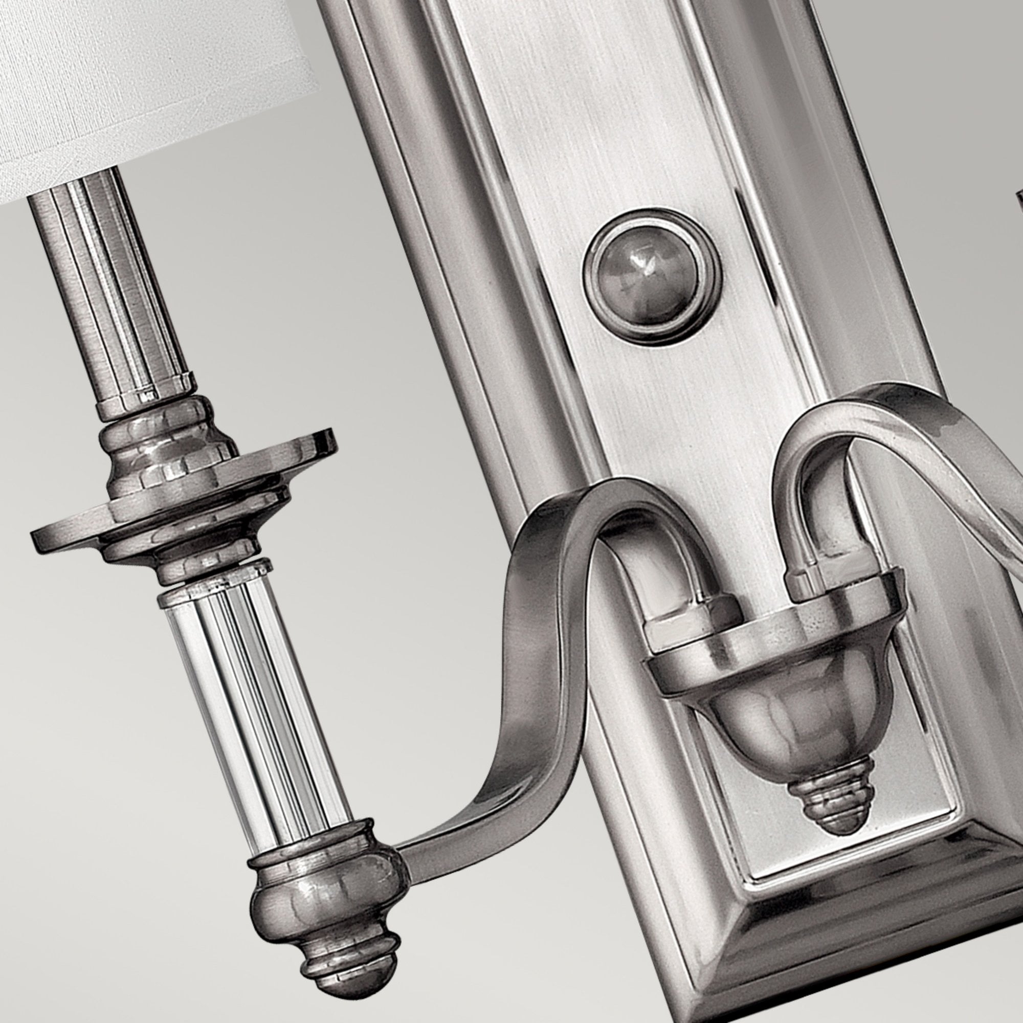 Hinkley Sussex 2 Light Wall Light - Brushed Nickel