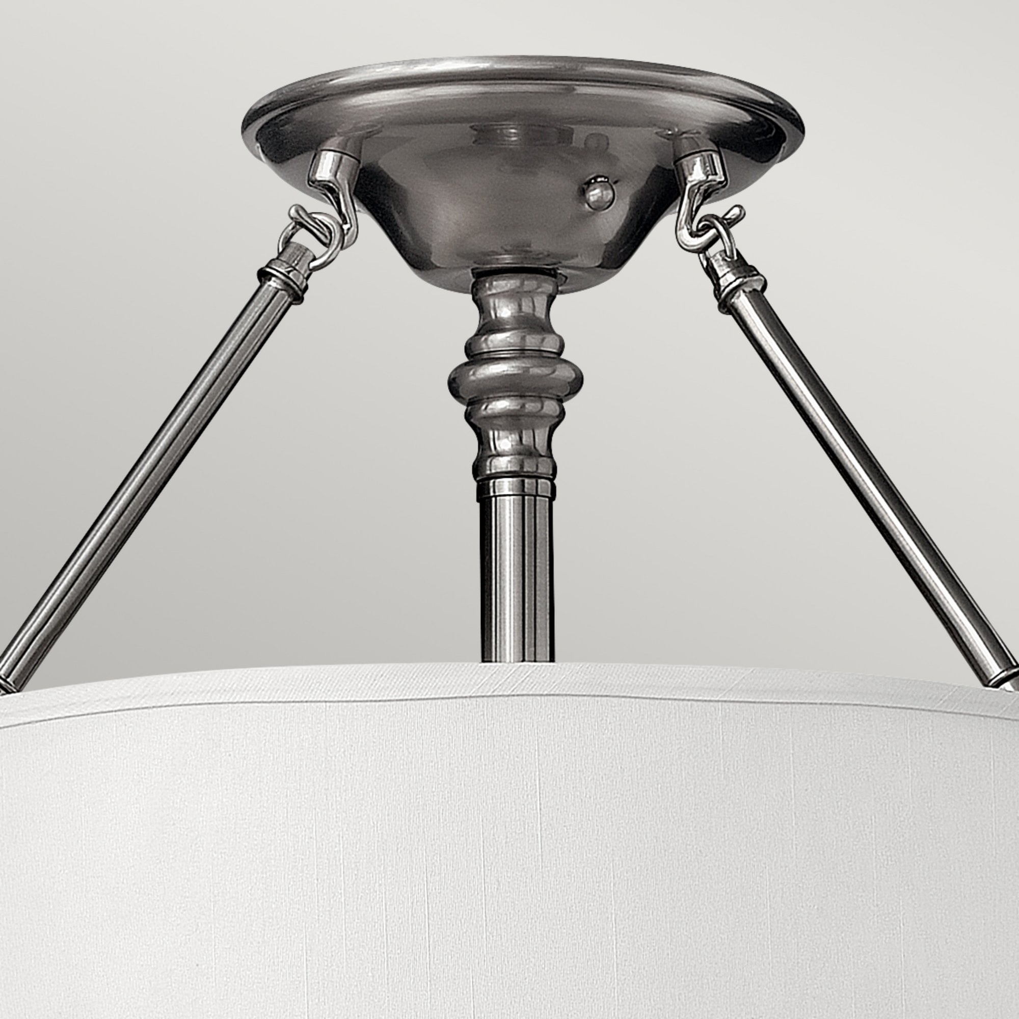 Hinkley Sussex 3 Light Semi-Flush - Brushed Nickel