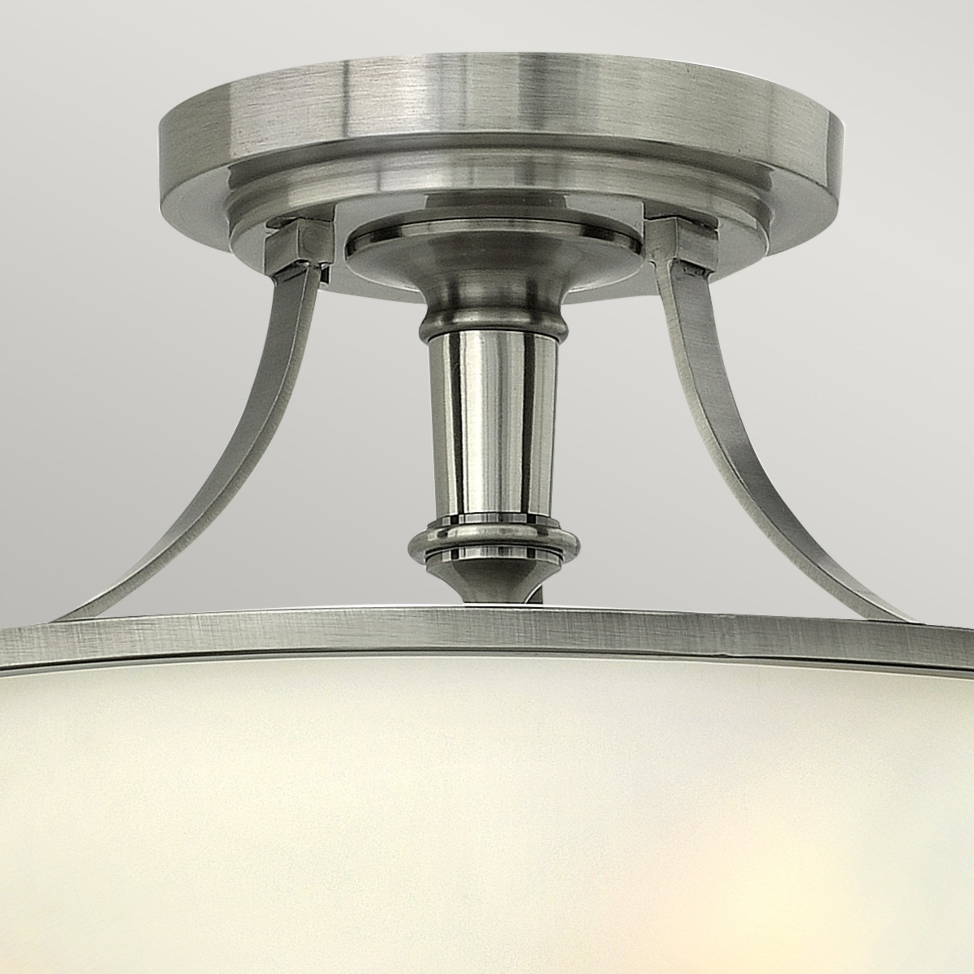 Hinkley Truman 3 Light Semi-Flush - Antique Nickel