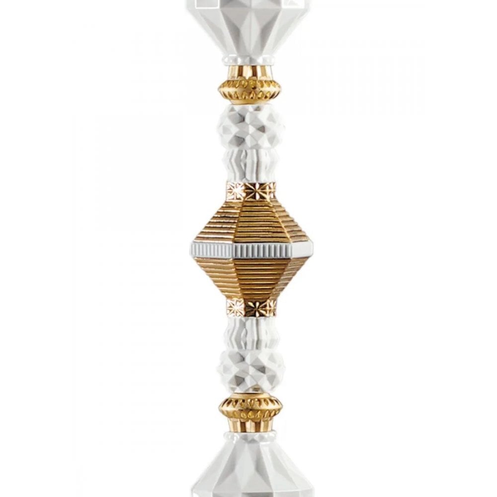 Lladro Belle De Nuit Floor Lamp II - Golden Luster