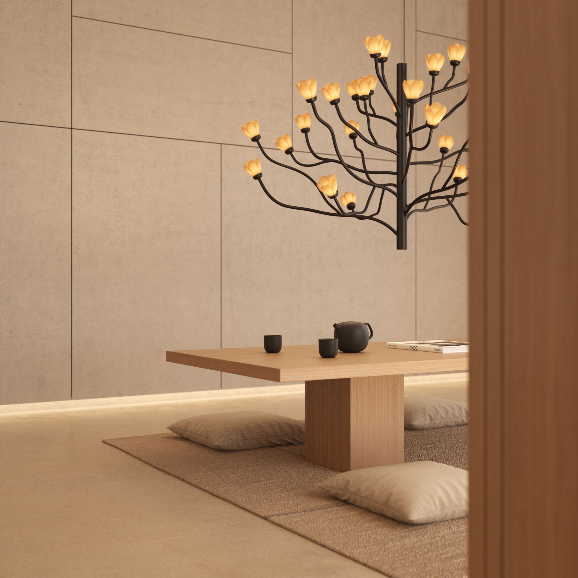 Lladro Mokuren Chandelier
