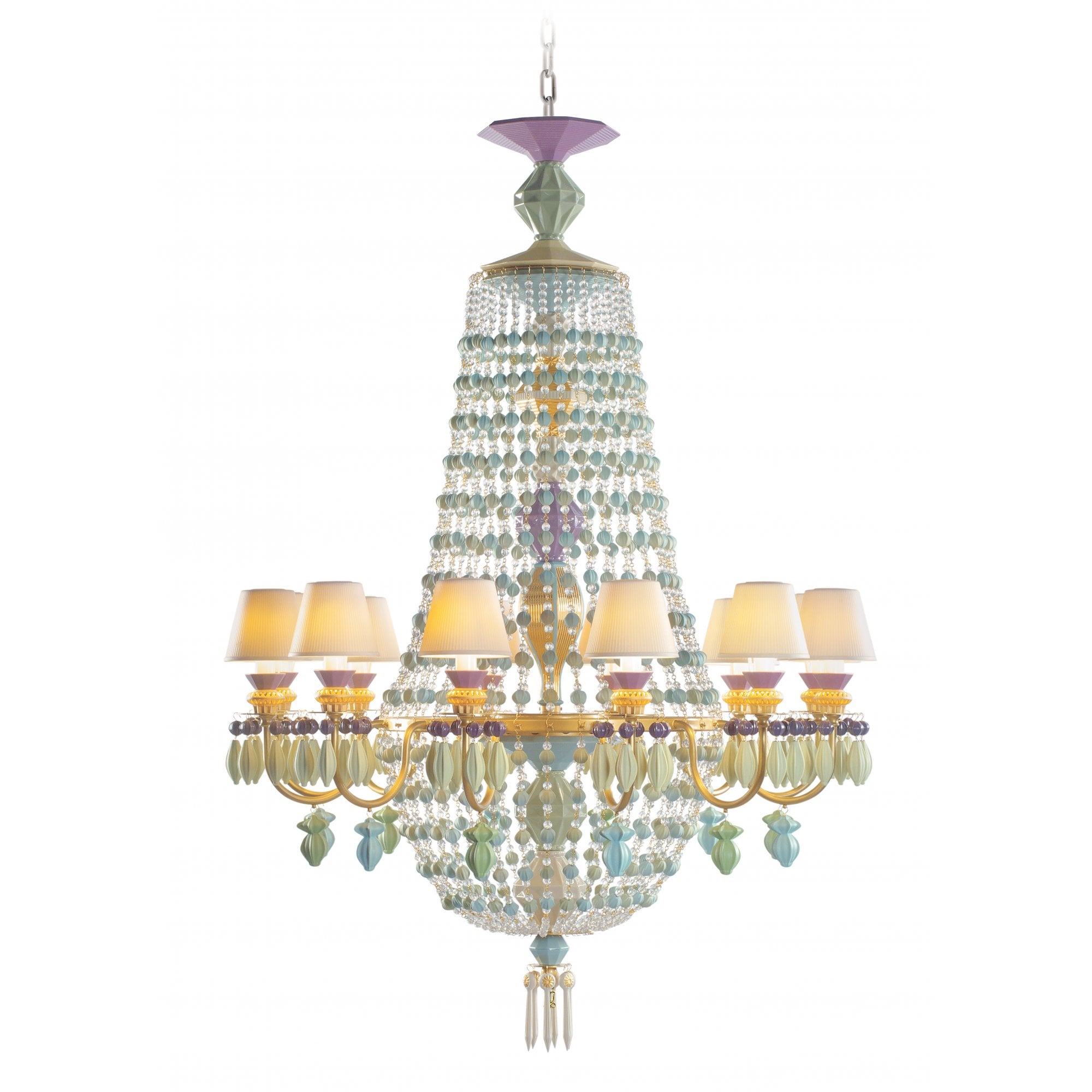 Lladro Winter Palace 12 Light Chandelier - C√¥te d'Azur