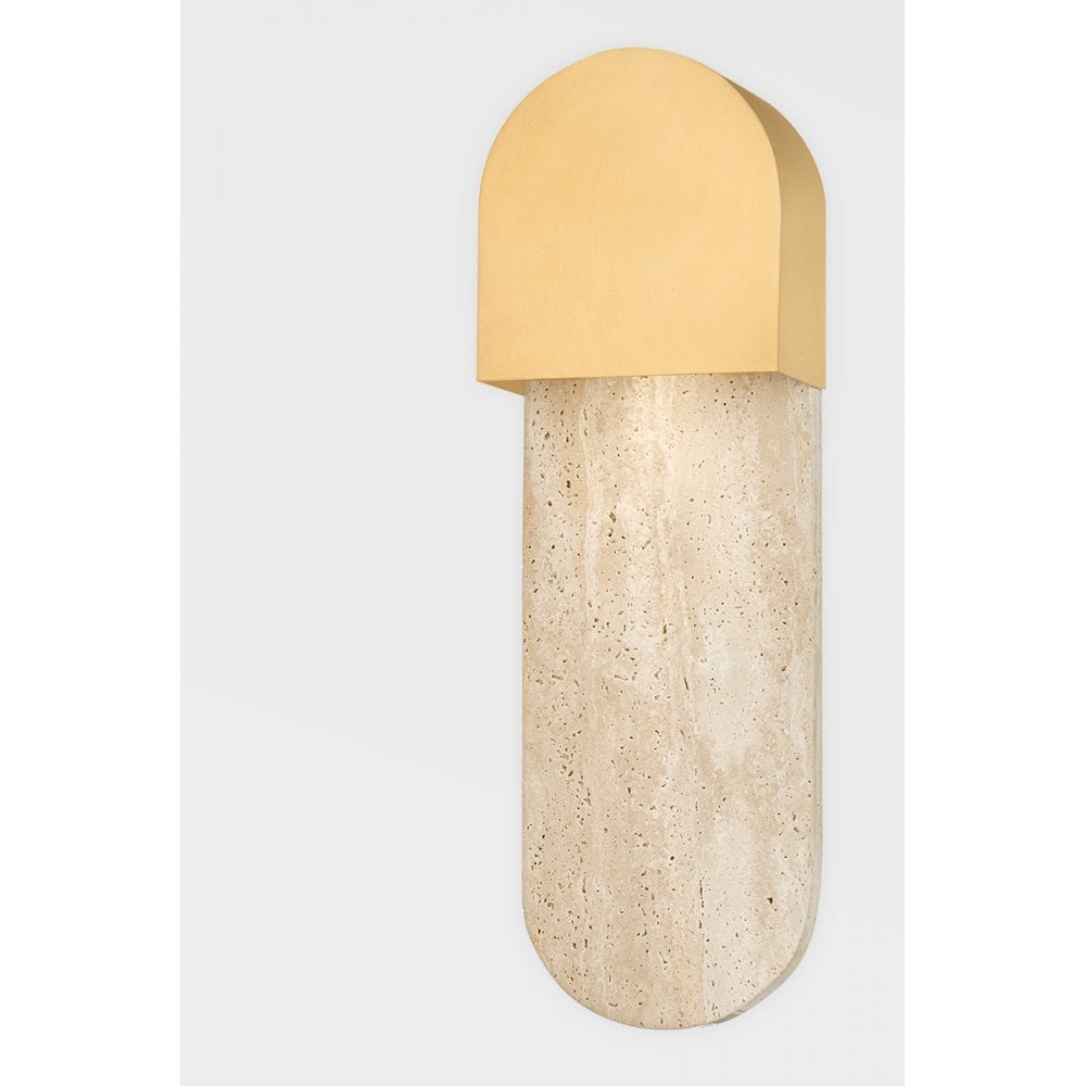 Hudson Valley Hobart 1 Light Wall Sconce Light - Aged Brass