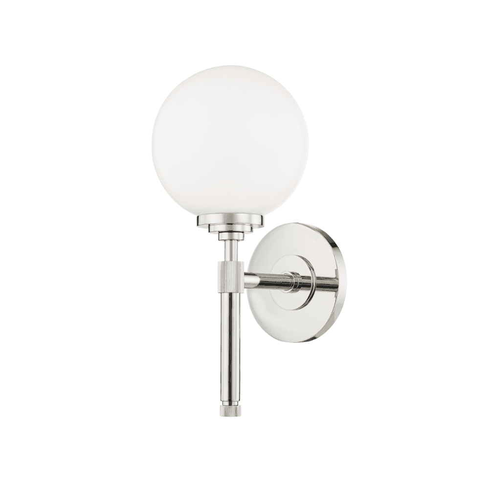 Hudson Valley Bowery 1 Light Bath Bracket - Polished Nickel