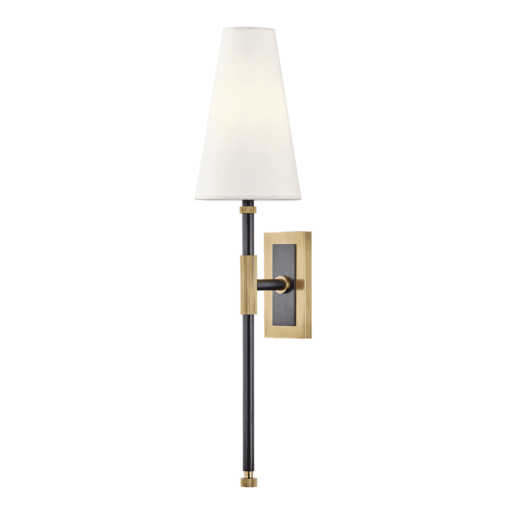 Hudson Valley Bowery 1 Light "A" Wall Sconce Light - Aged Old Bronze