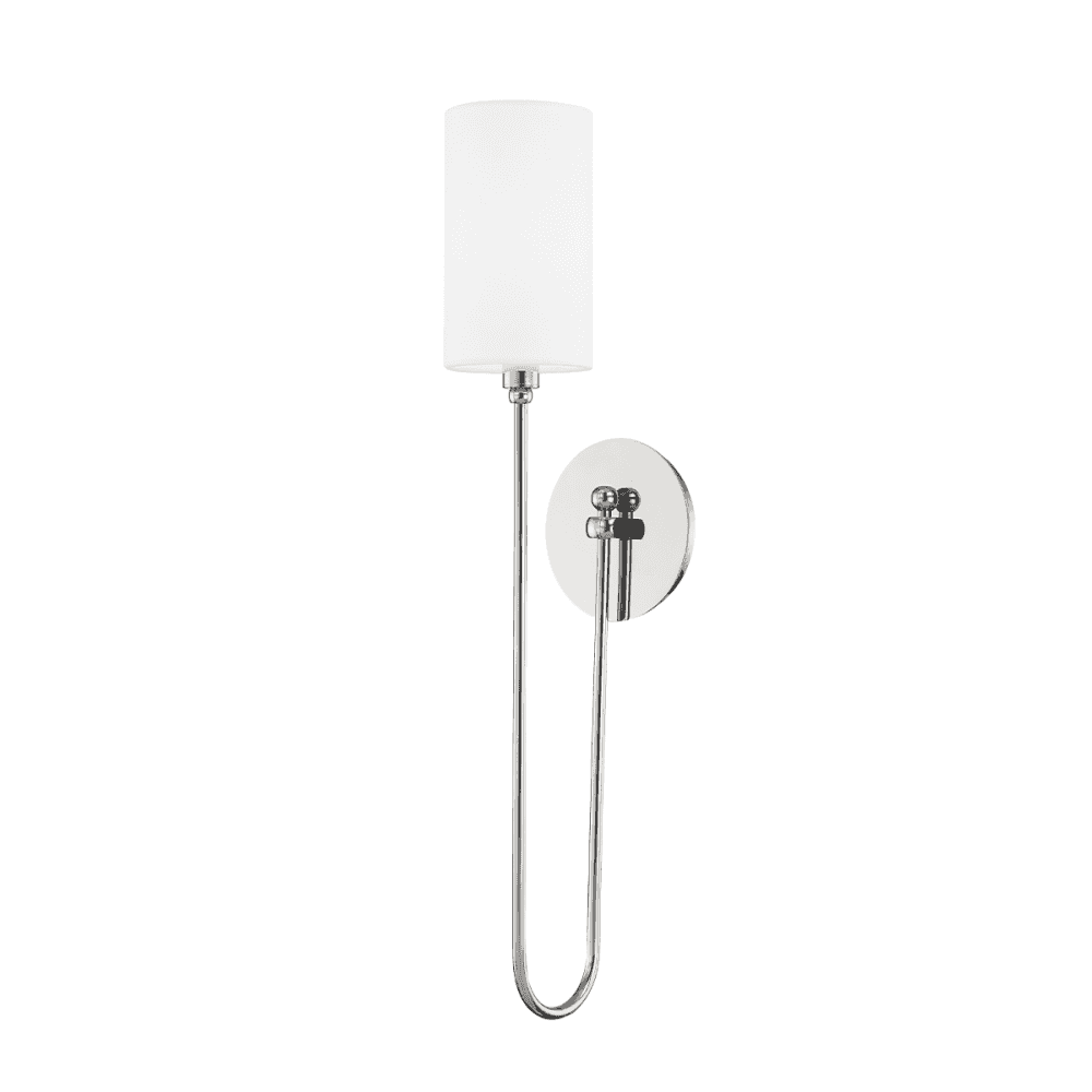 Hudson Valley Harlem 1 Light Wall Sconce Light - Polished Nickel