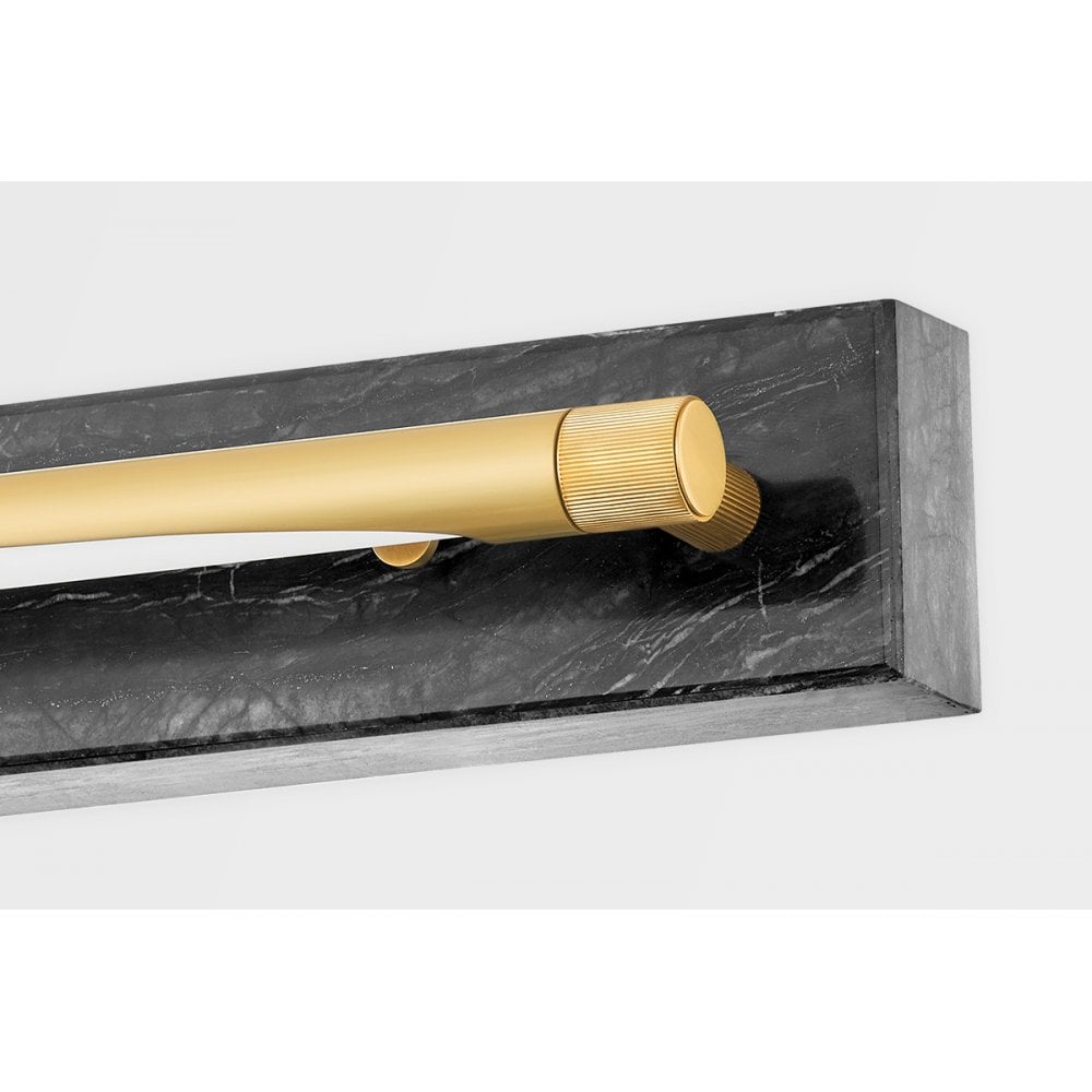 Hudson Valley Hayden 1 Light Wall Sconce Light - Aged Brass