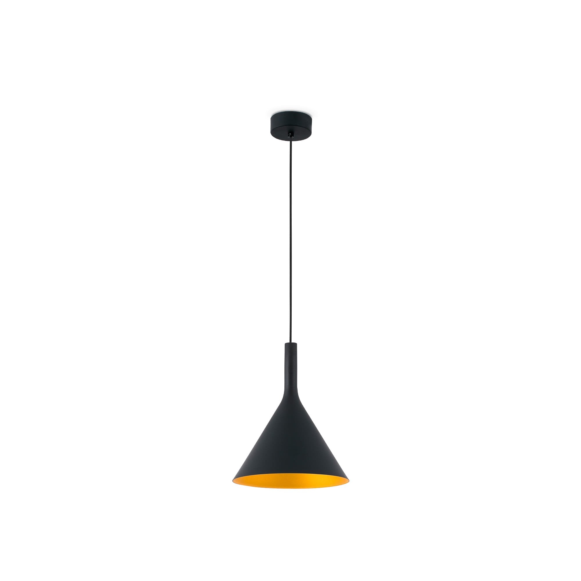 Faro Pam 250 Pendant - Black & Gold
