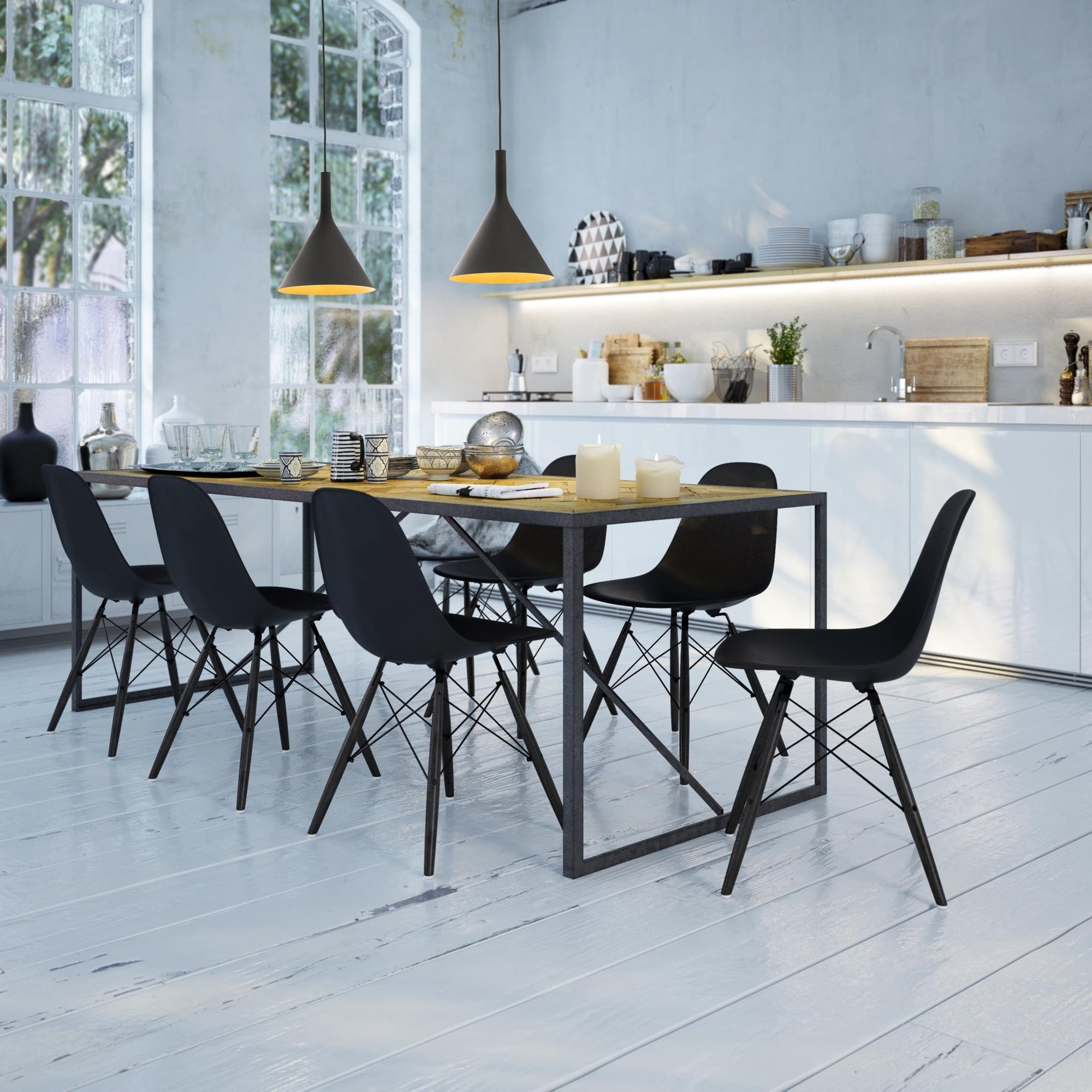 Faro Pam 250 Pendant - Black & Gold