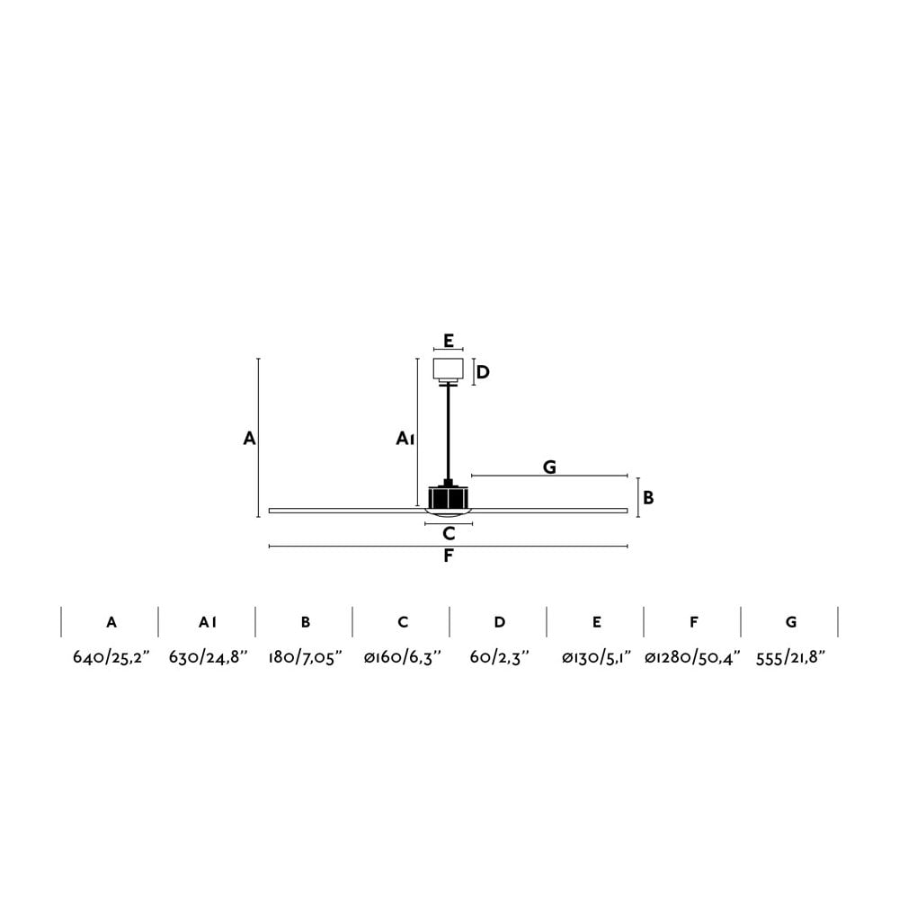 Faro Just Fan Medium Fan - DC Motor - Matt Black