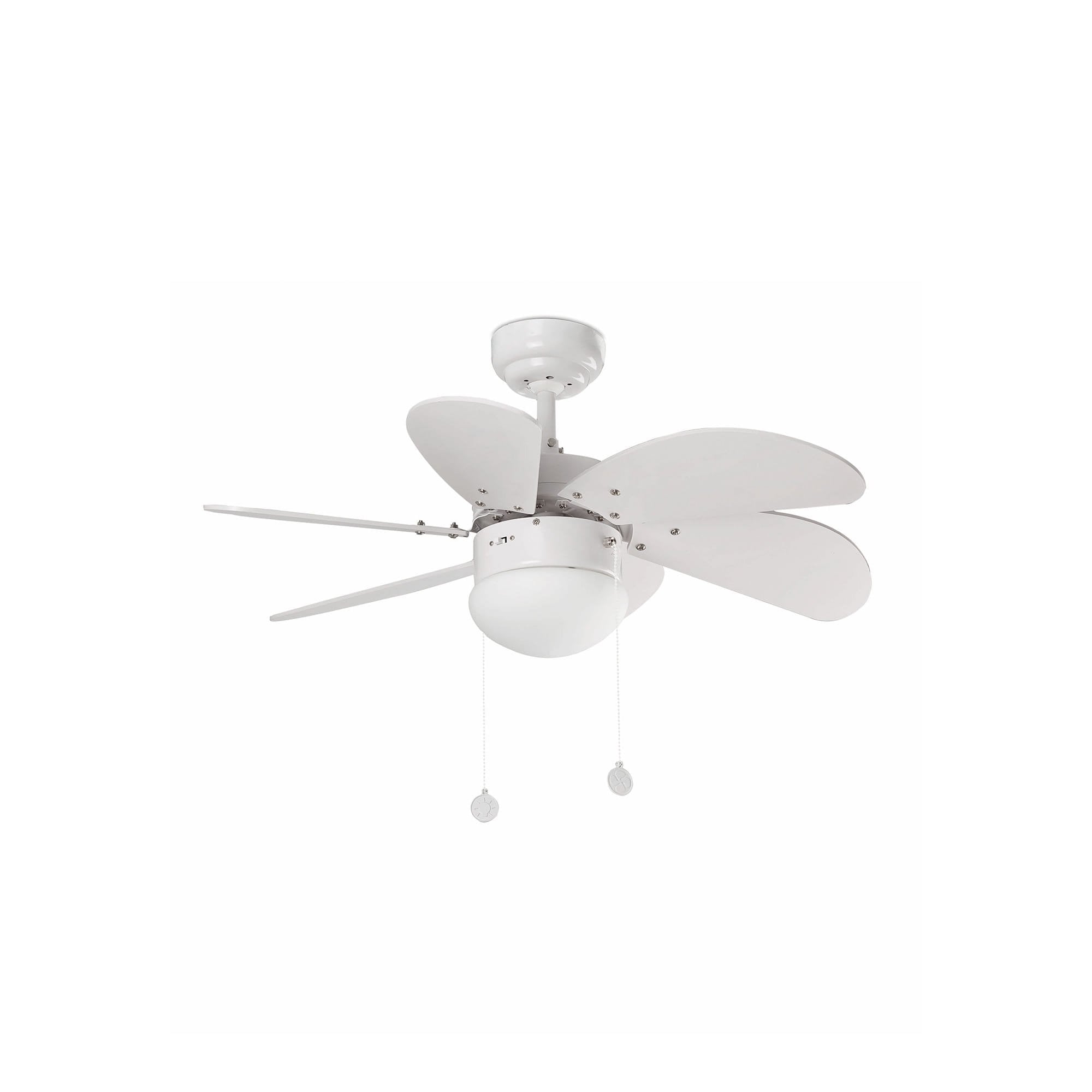 Faro Palao Small Fan - White
