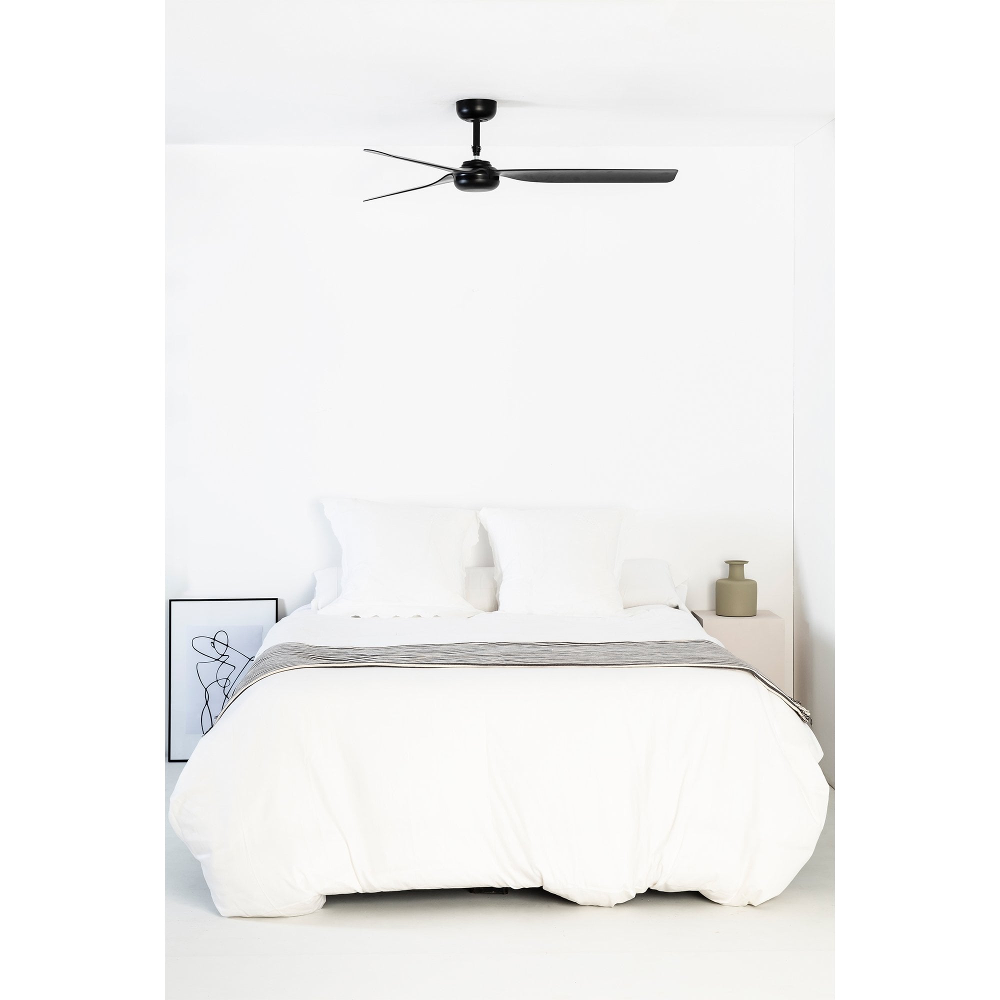 Faro Punt Medium Fan - DC Motor - Black