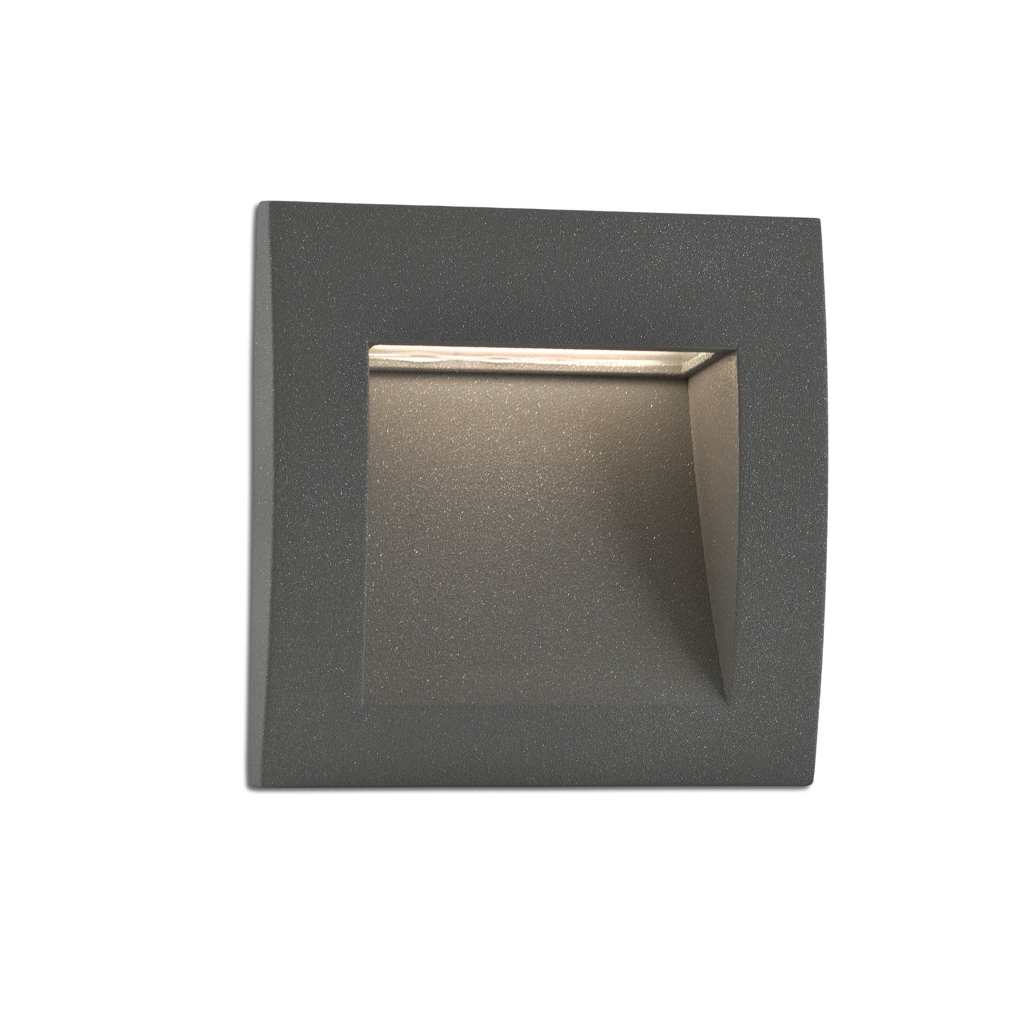 Faro Sedna 140 Square Recessed Lamp - Dark Grey