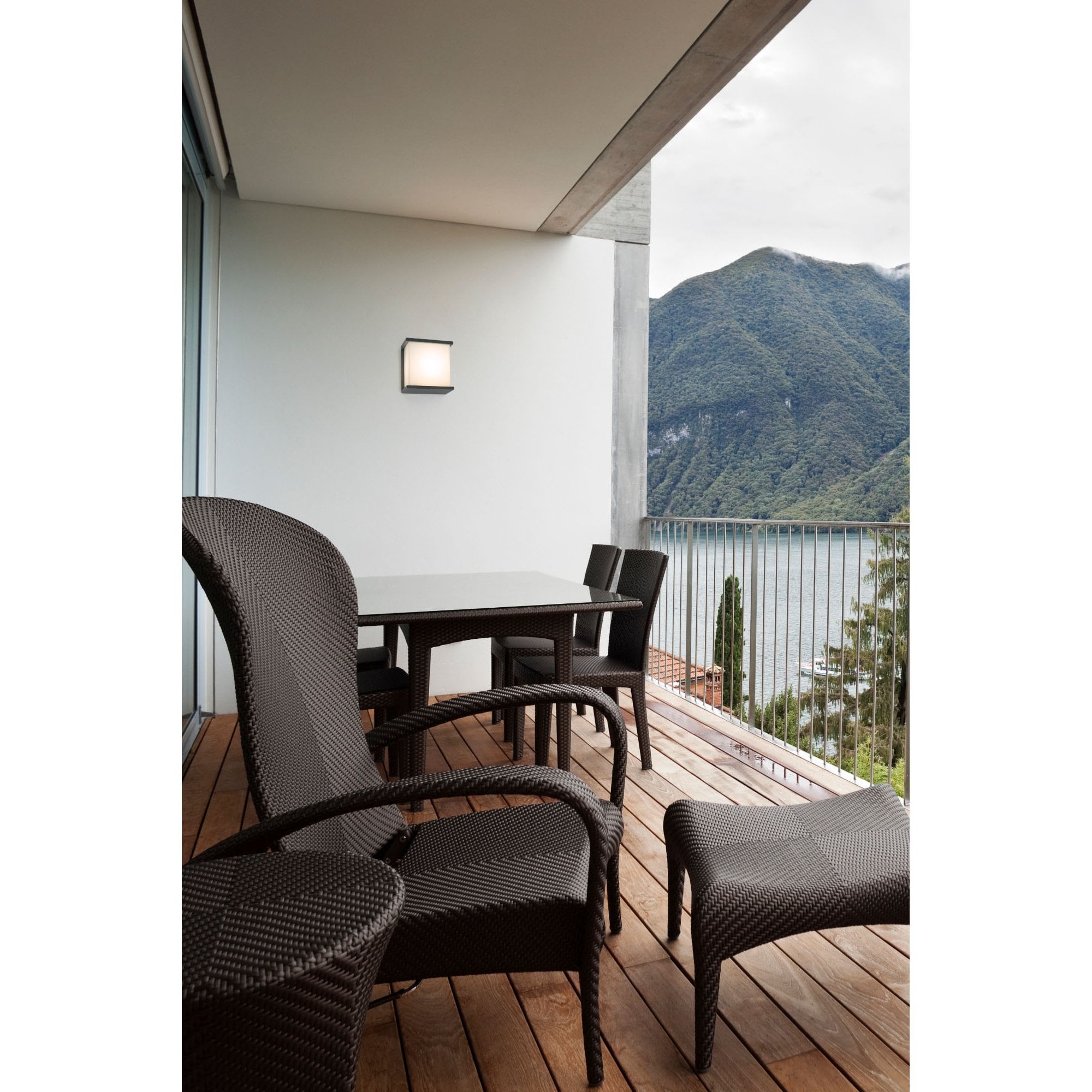 Faro Kubick Wall Lamp - Dark Grey
